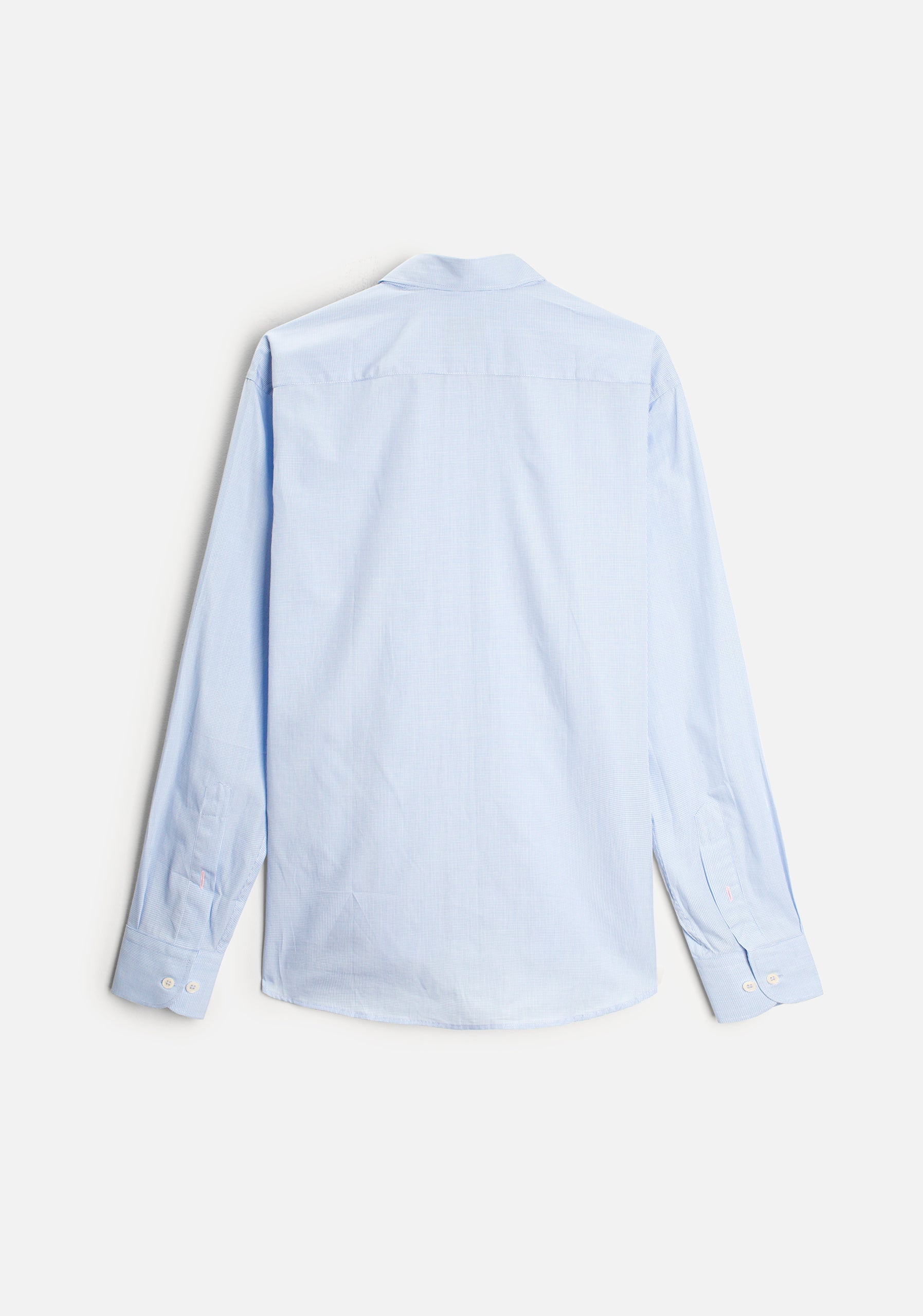 H CBD Shirt Small Checkered L-Ros Light Blue