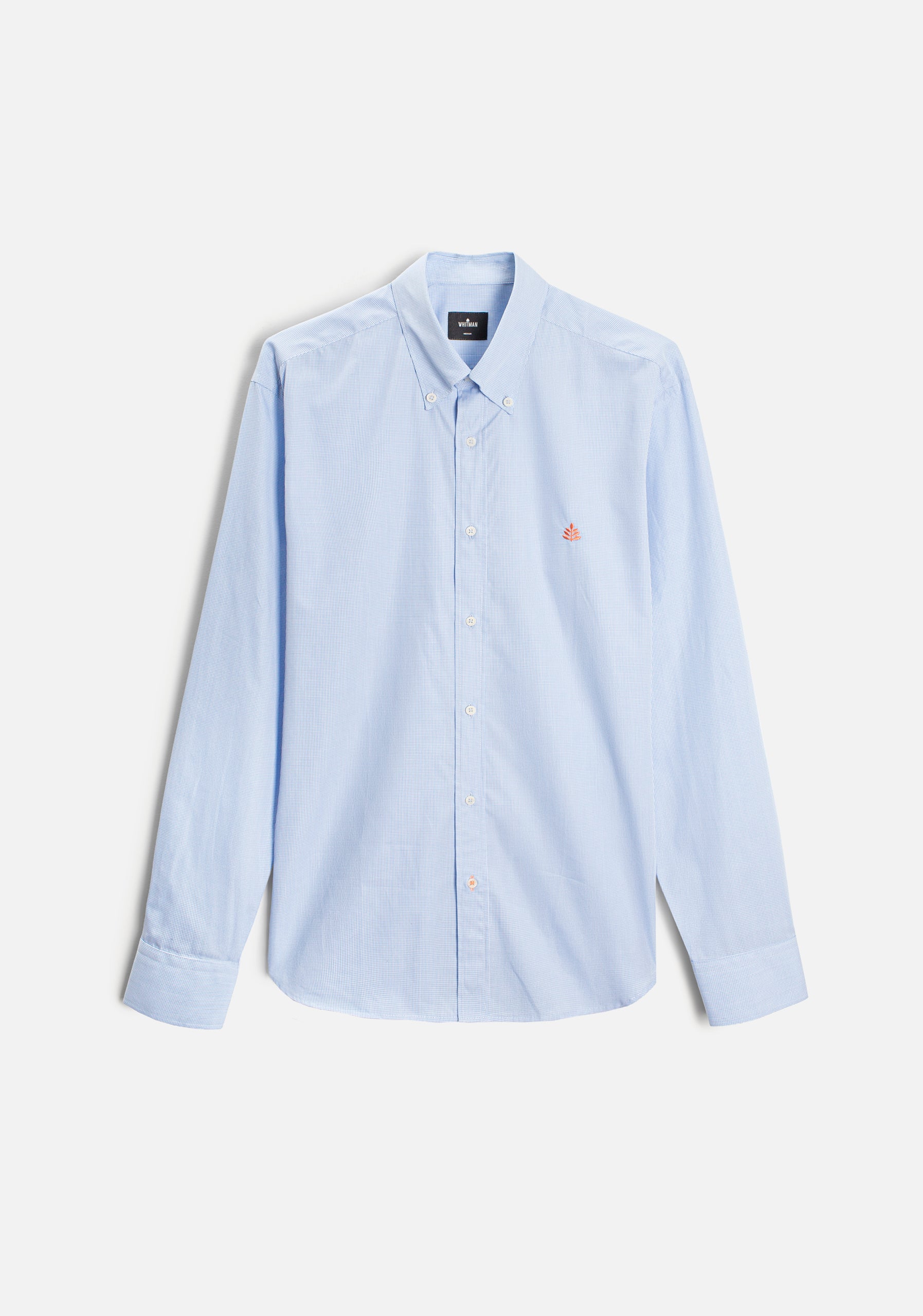 H L-Sal CBD Medium Blue Checked Shirt