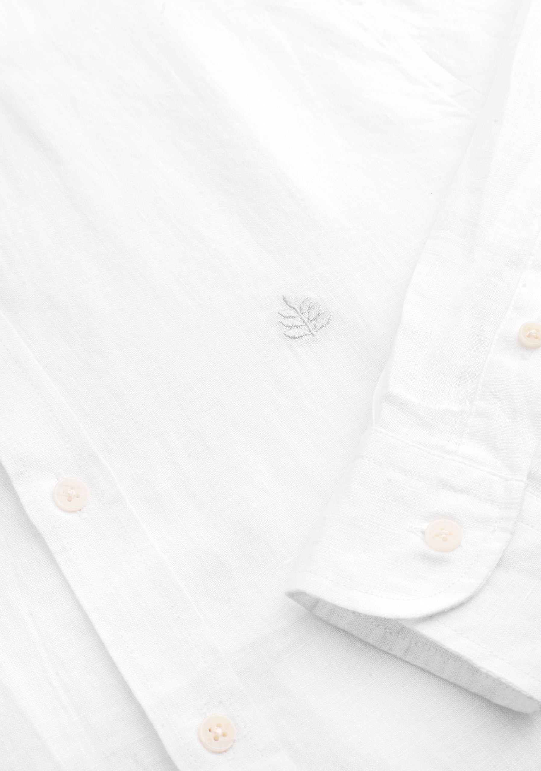 CBD Linen Shirt L-Atn White