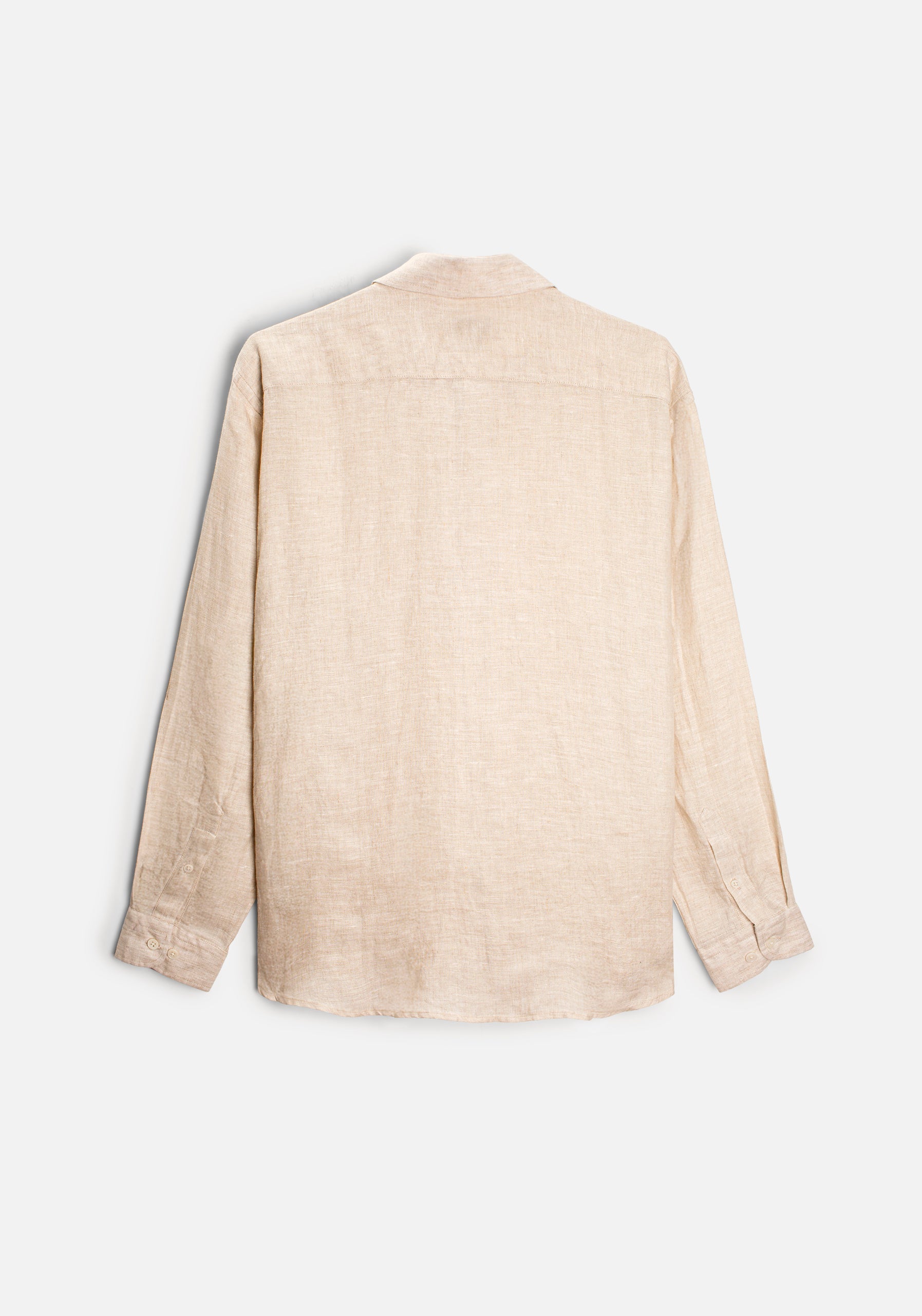 H CBD Linen Shirt L-Atn Oatmeal