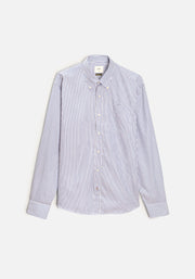 H CBD Dark Blue Striped Shirt