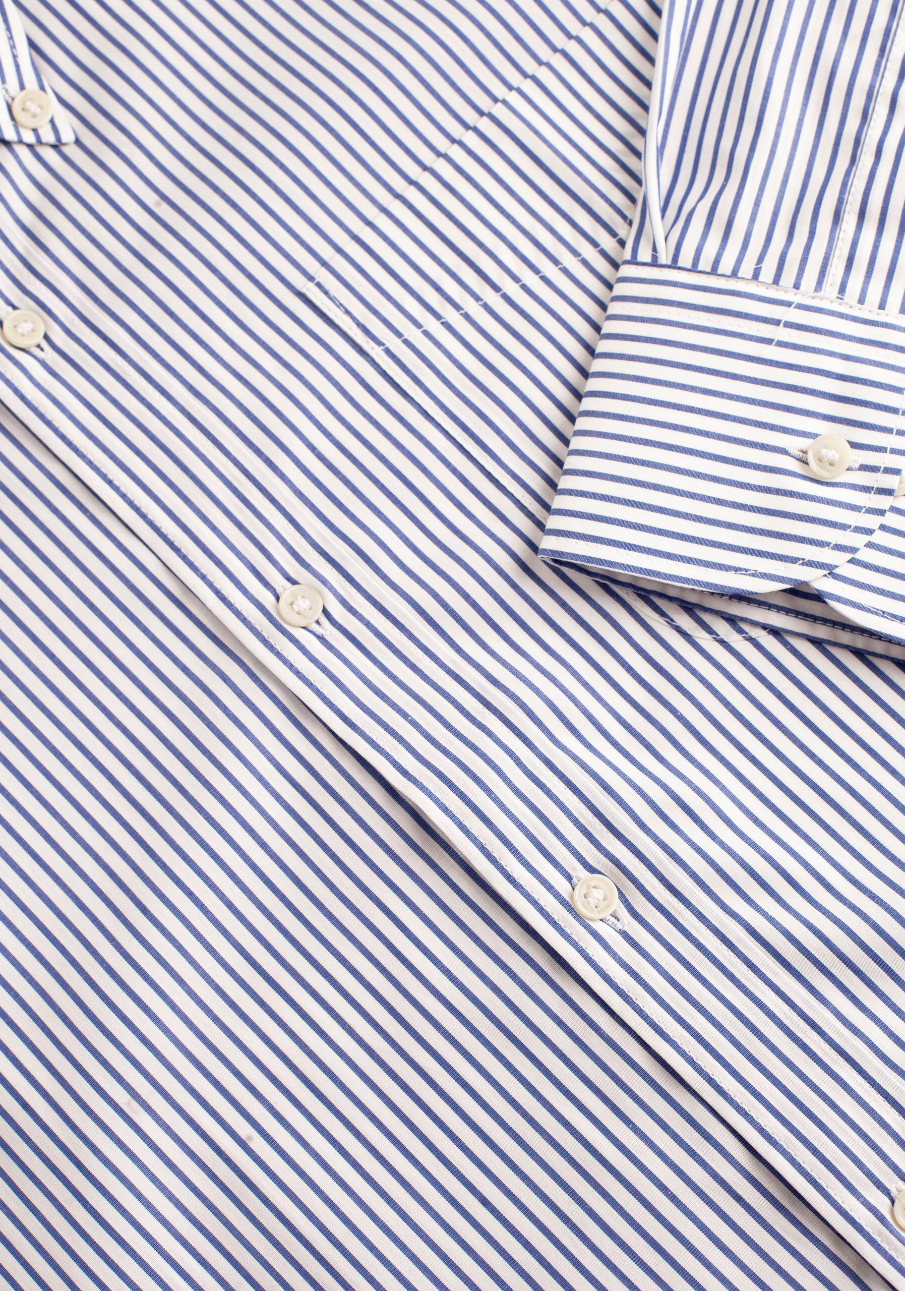 H CBD Dark Blue Striped Shirt