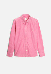 H CBD Striped Shirt Medium L-Hue Fuchsia