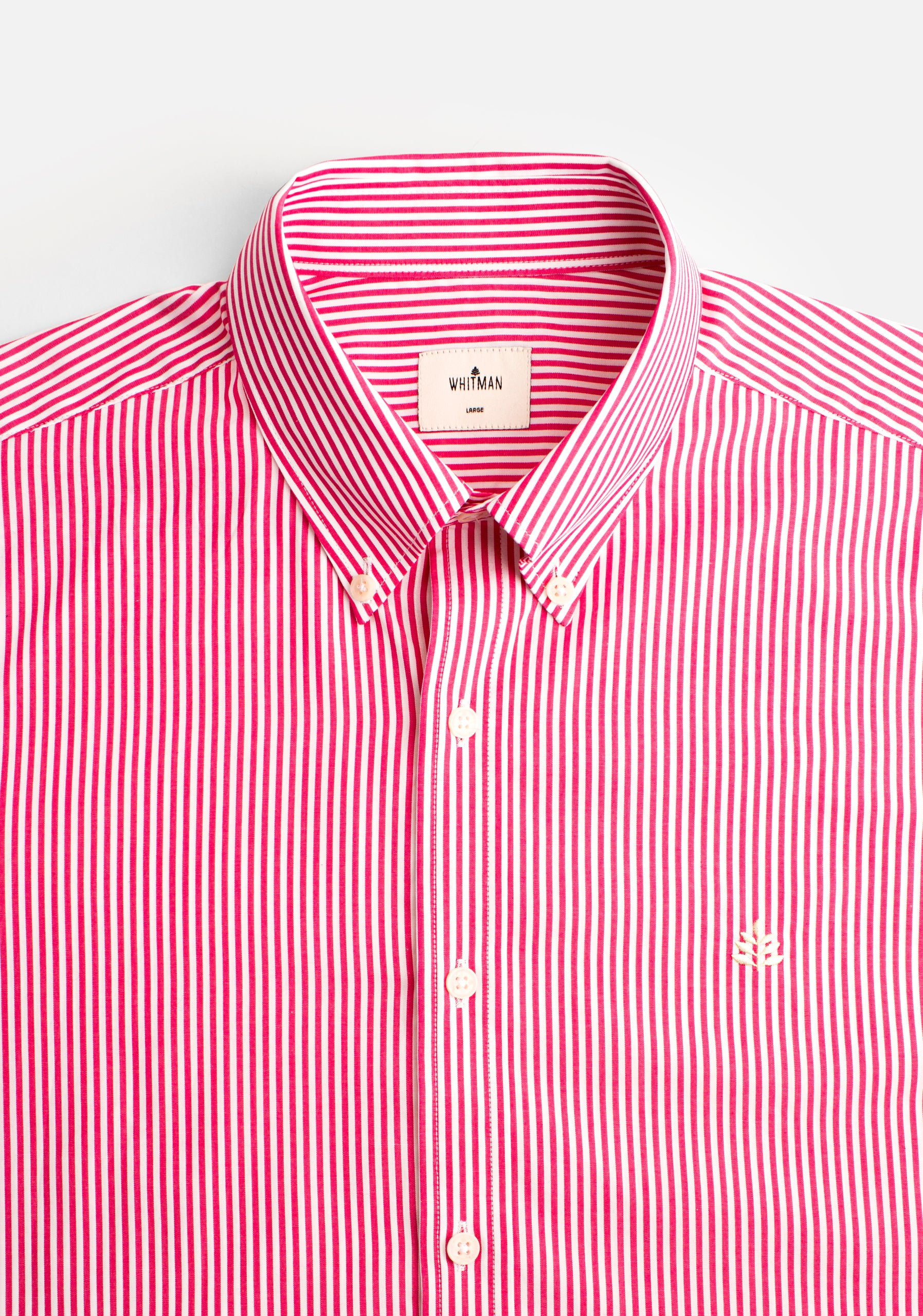 H CBD Striped Shirt Medium L-Hue Fuchsia