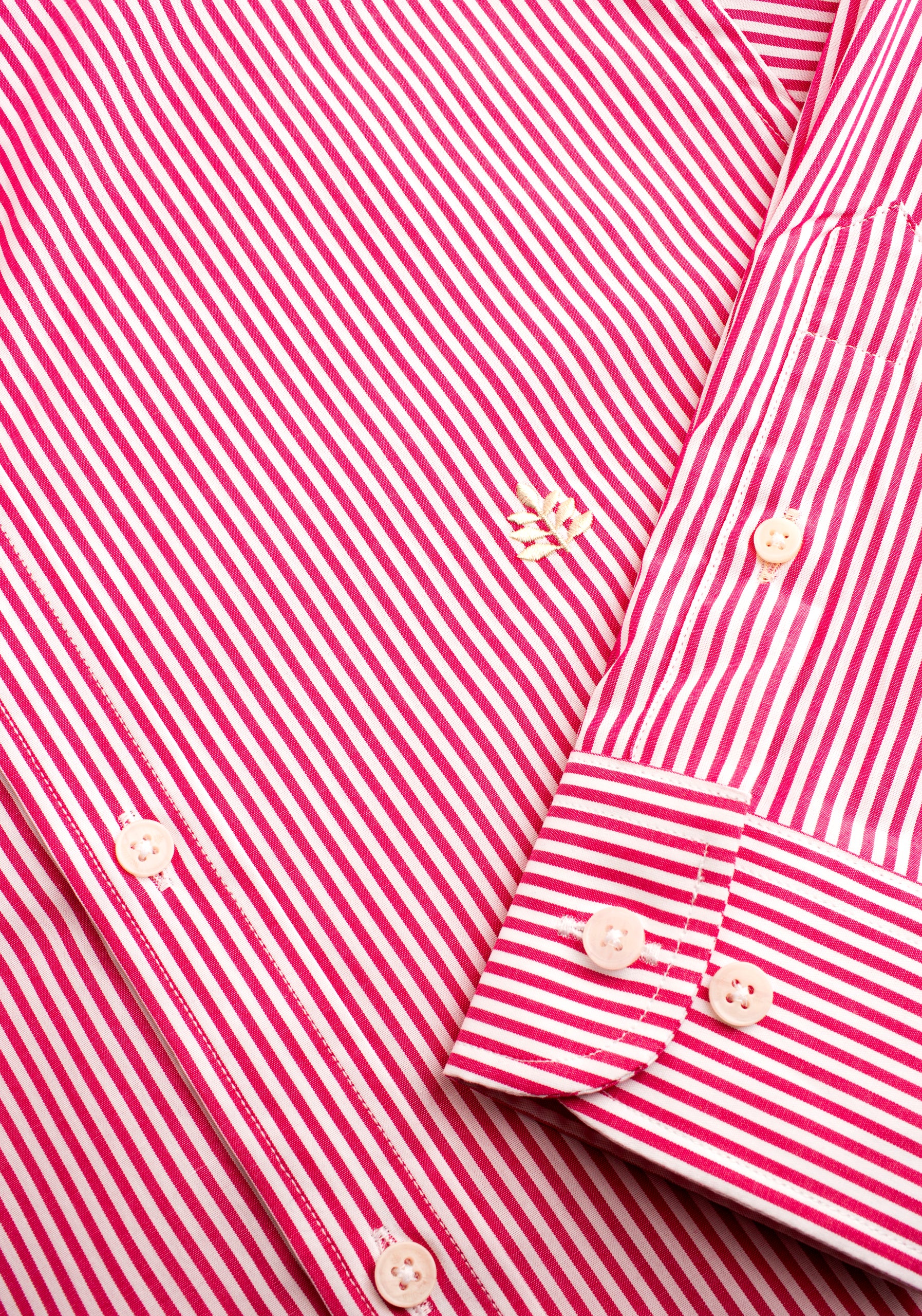 H CBD Striped Shirt Medium L-Hue Fuchsia