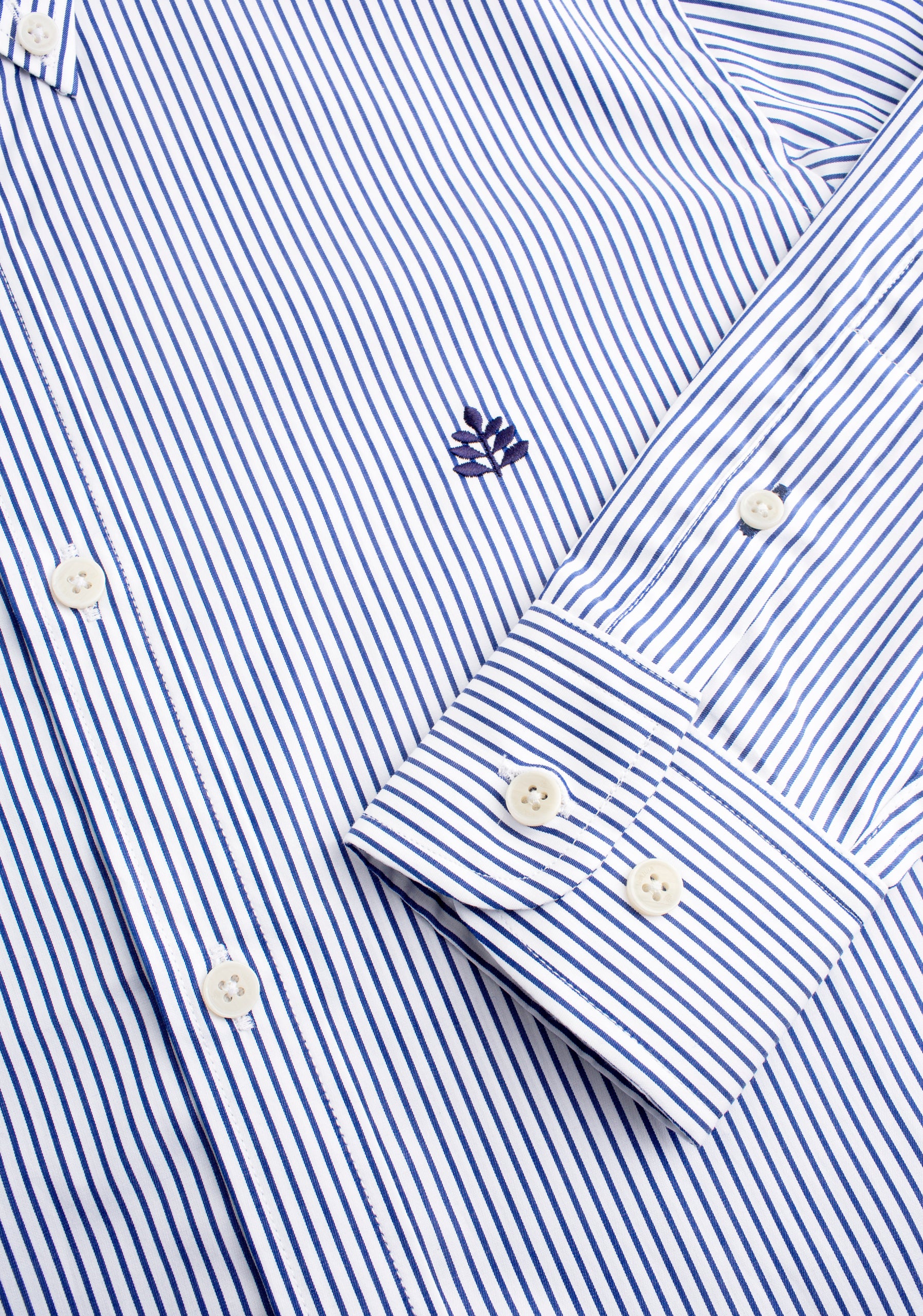 Shirt H CBD Stripes Med. L-Atn Dark Blue Osc.