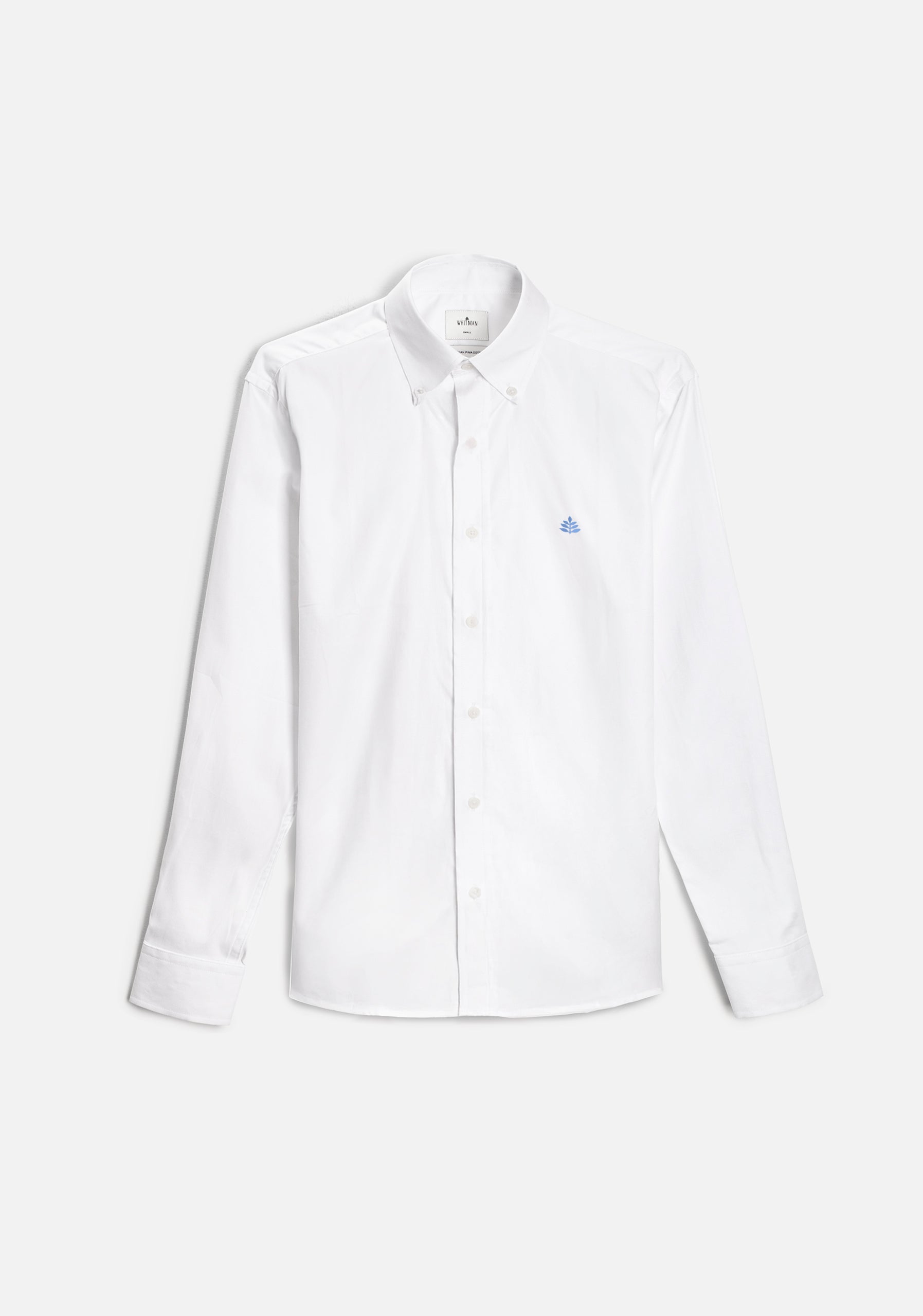 H CBD Solid Color Shirt L-Azu White