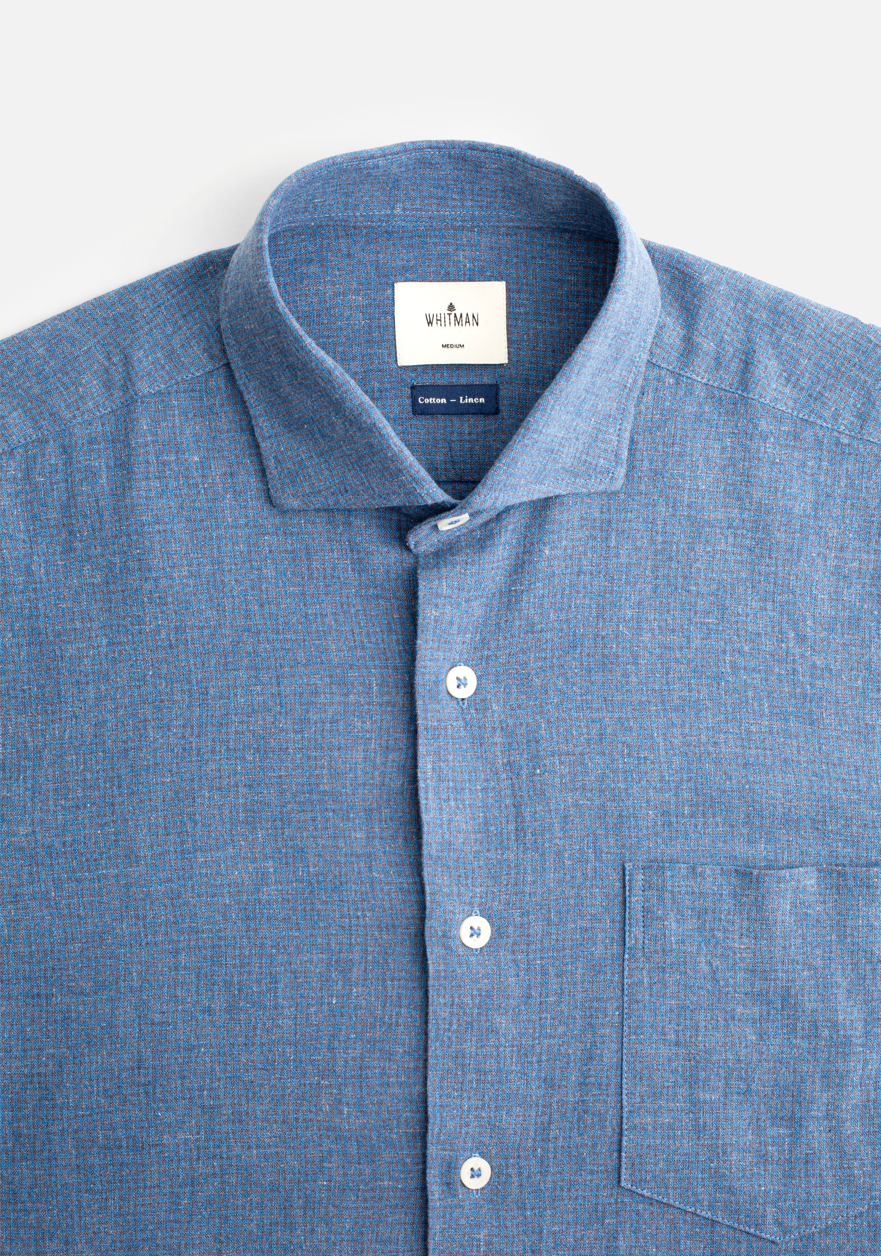 Shirt H CF Felix Plaid Small Blue Medium