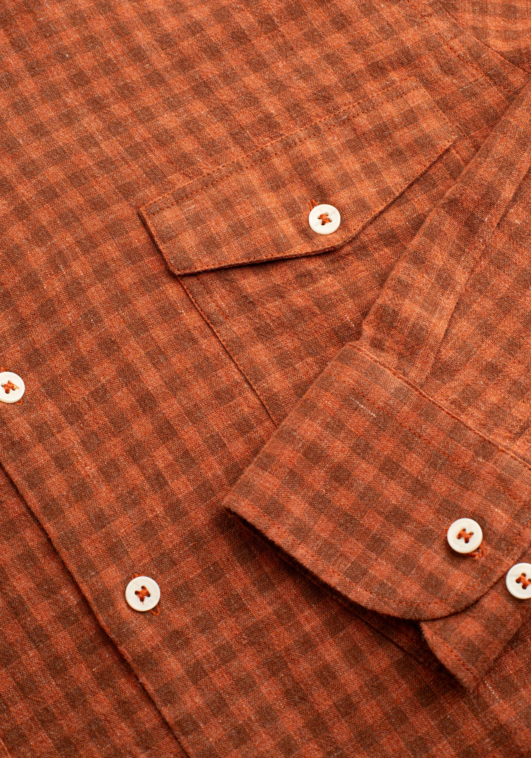 Shirt H CF Laurence Plaid Med Terracotta