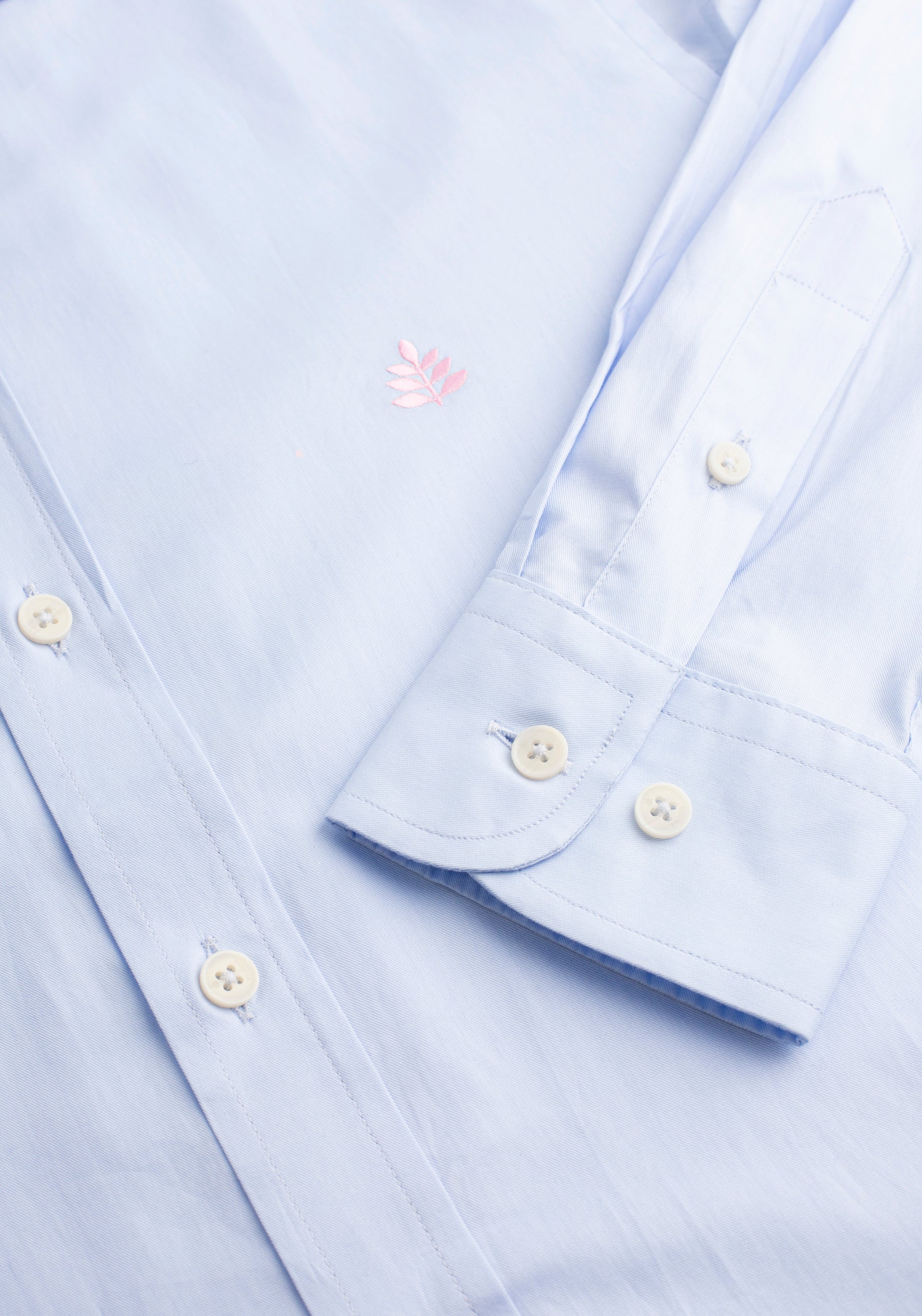 H CF Solid Color Shirt L-Light Blue