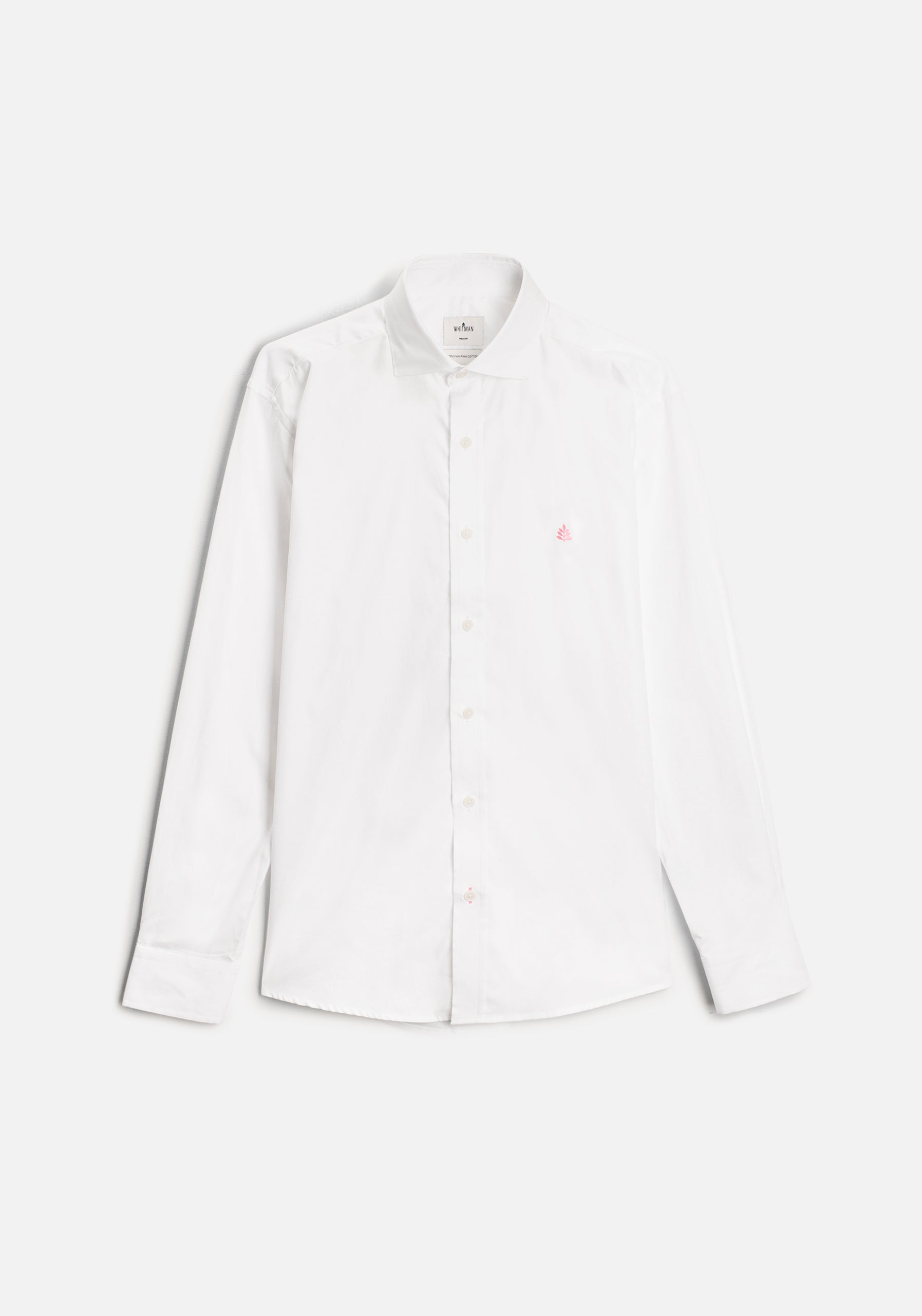 H CF Solid Color Shirt L-Ros White