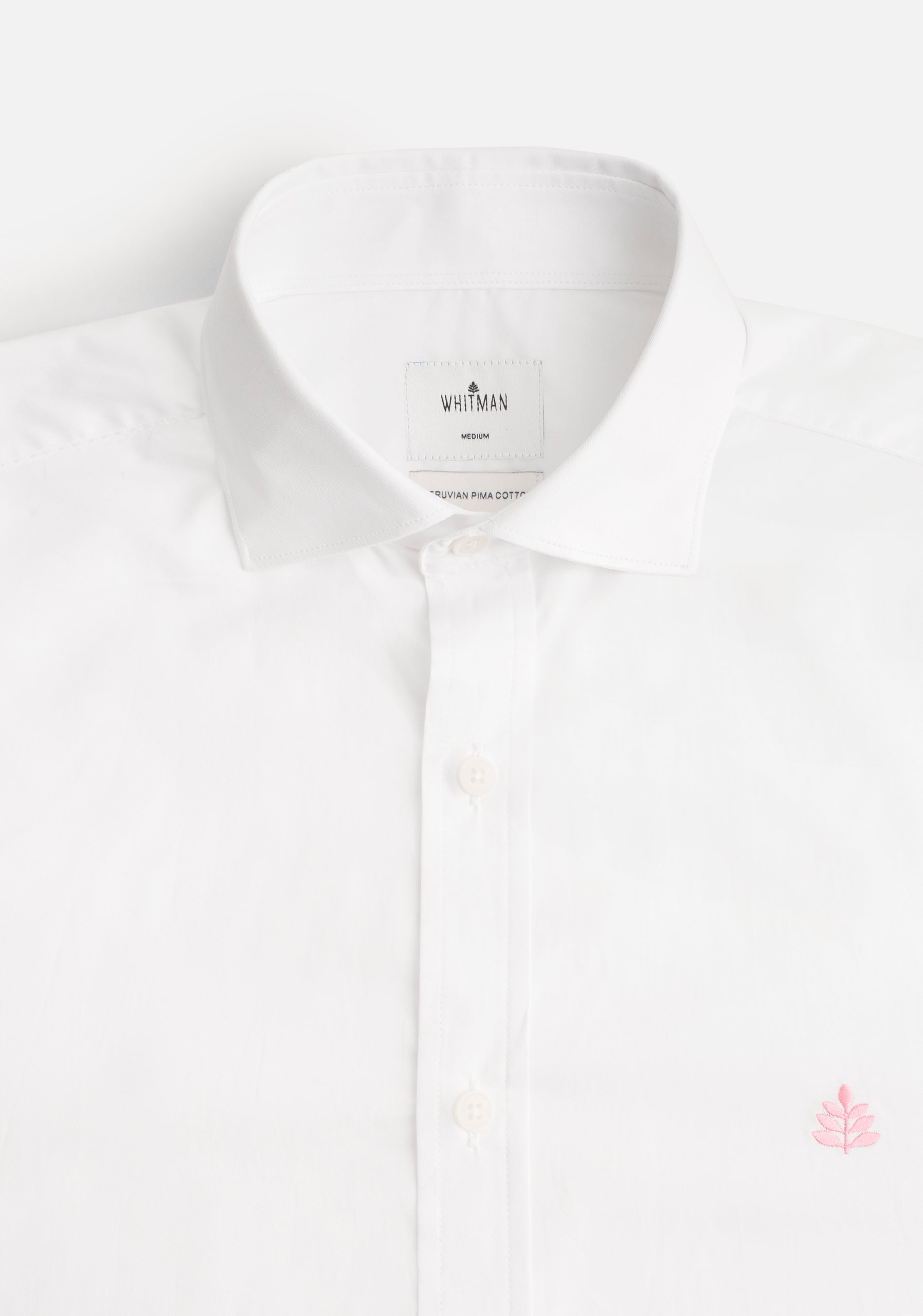 H CF Solid Color Shirt L-Ros White