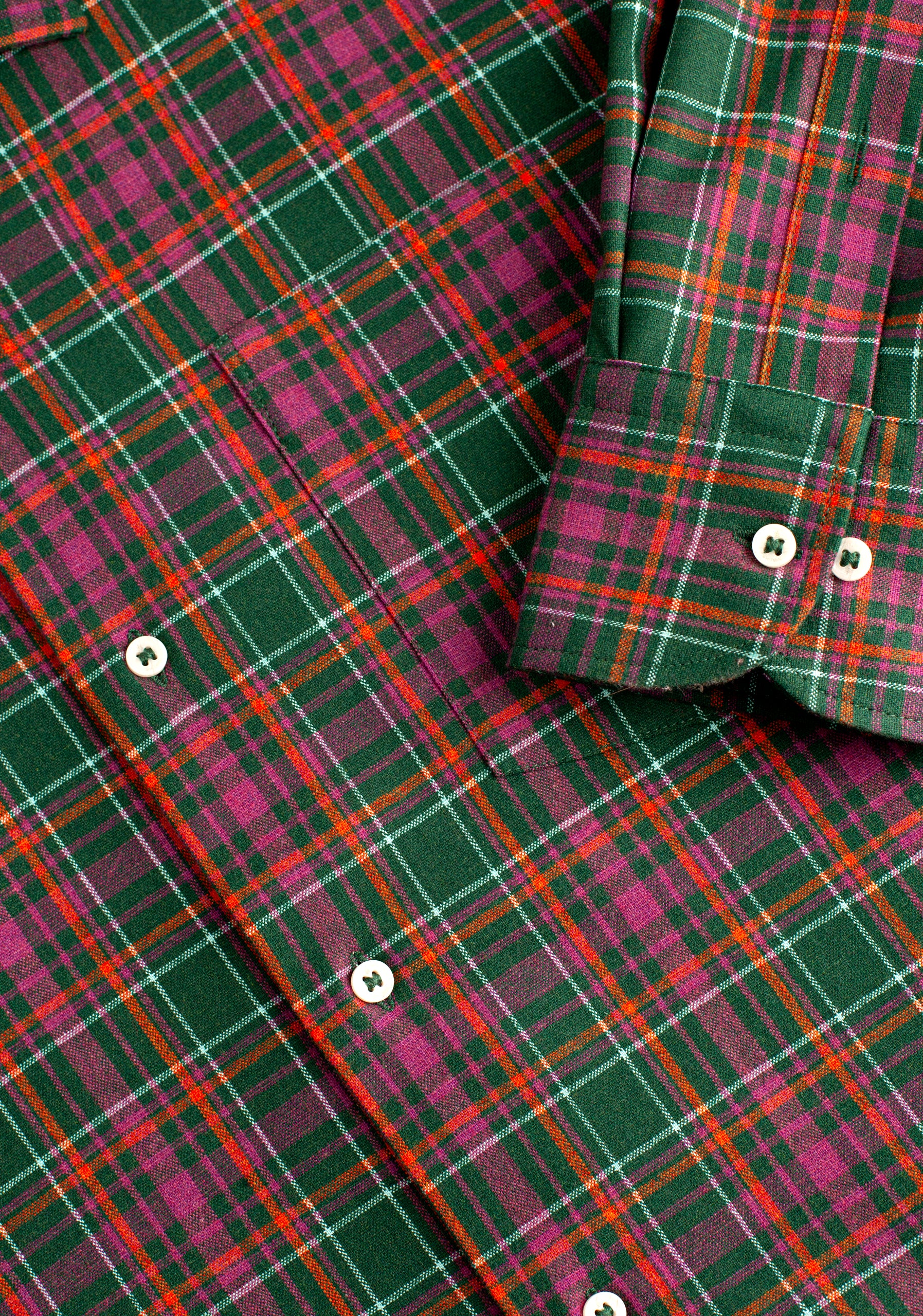 H CI Jamaica Green Check Shirt