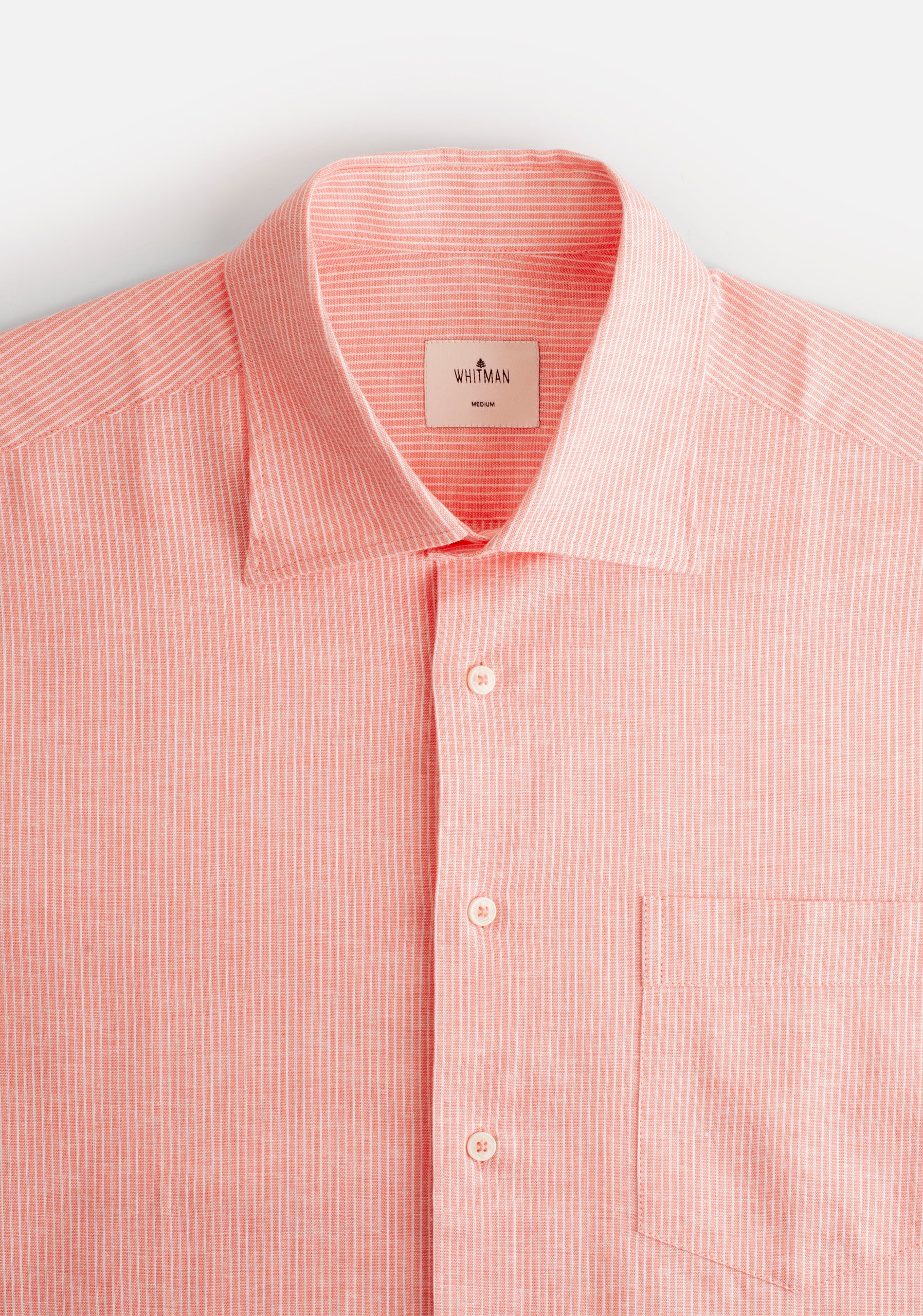 H CI Jamaica Shirt Thin Stripes Rosewood