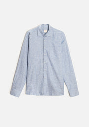 H CI Jamaica Shirt Thin Stripes Medium Blue