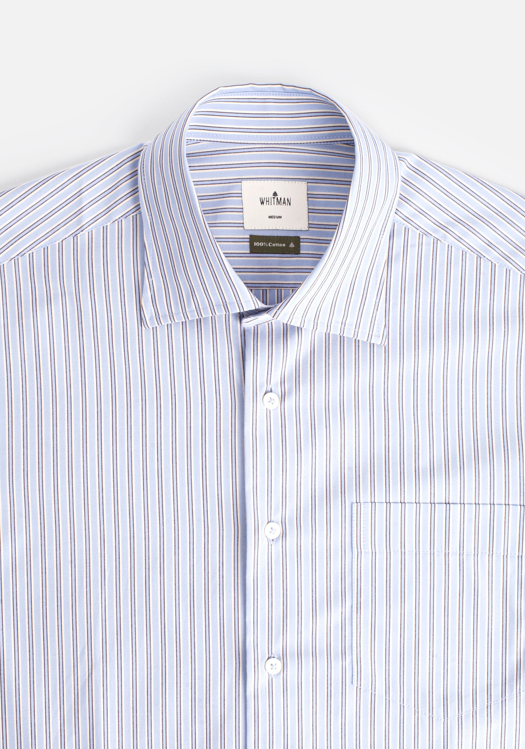 H CI Jamaica Shirt Light Blue Large Stripes