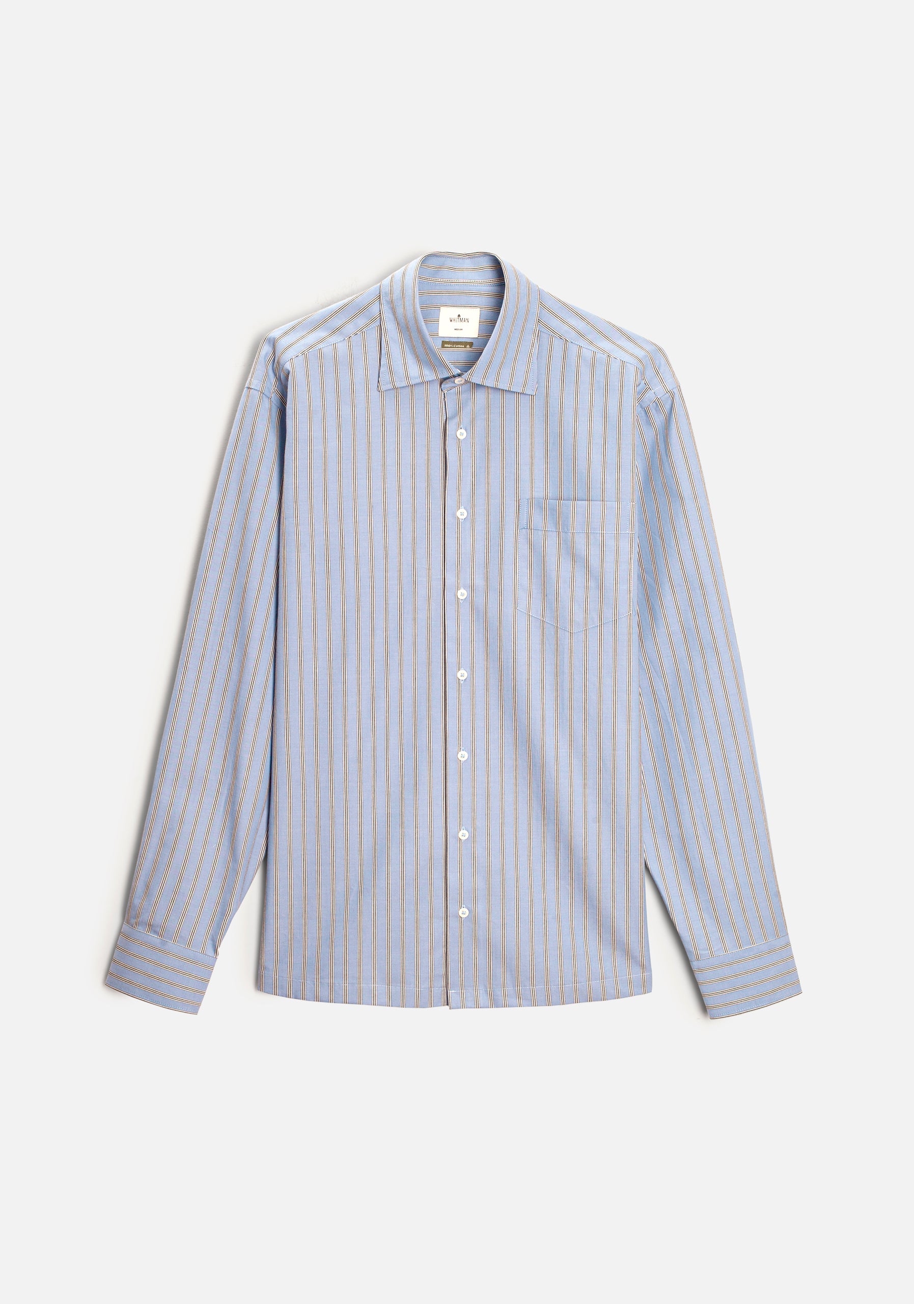 H CI Jamaica Shirt Medium Blue Stripes
