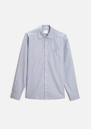 H CI Jamaica Shirt Medium Blue Stripes