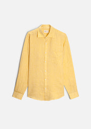 CI Linen Shirt in Medium Yellow