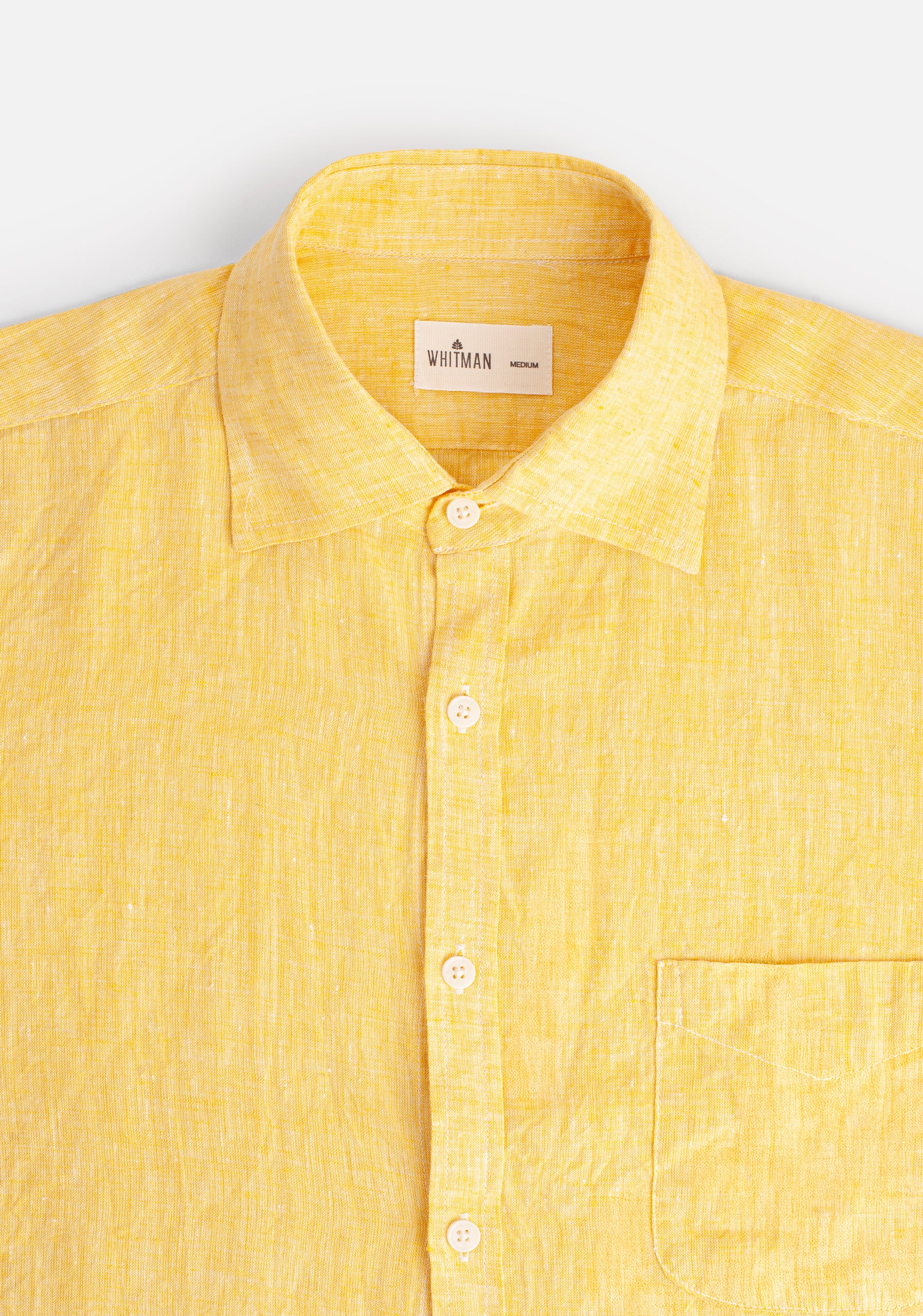 CI Linen Shirt in Medium Yellow