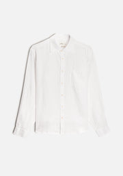 H CI Linen Shirt Plain White