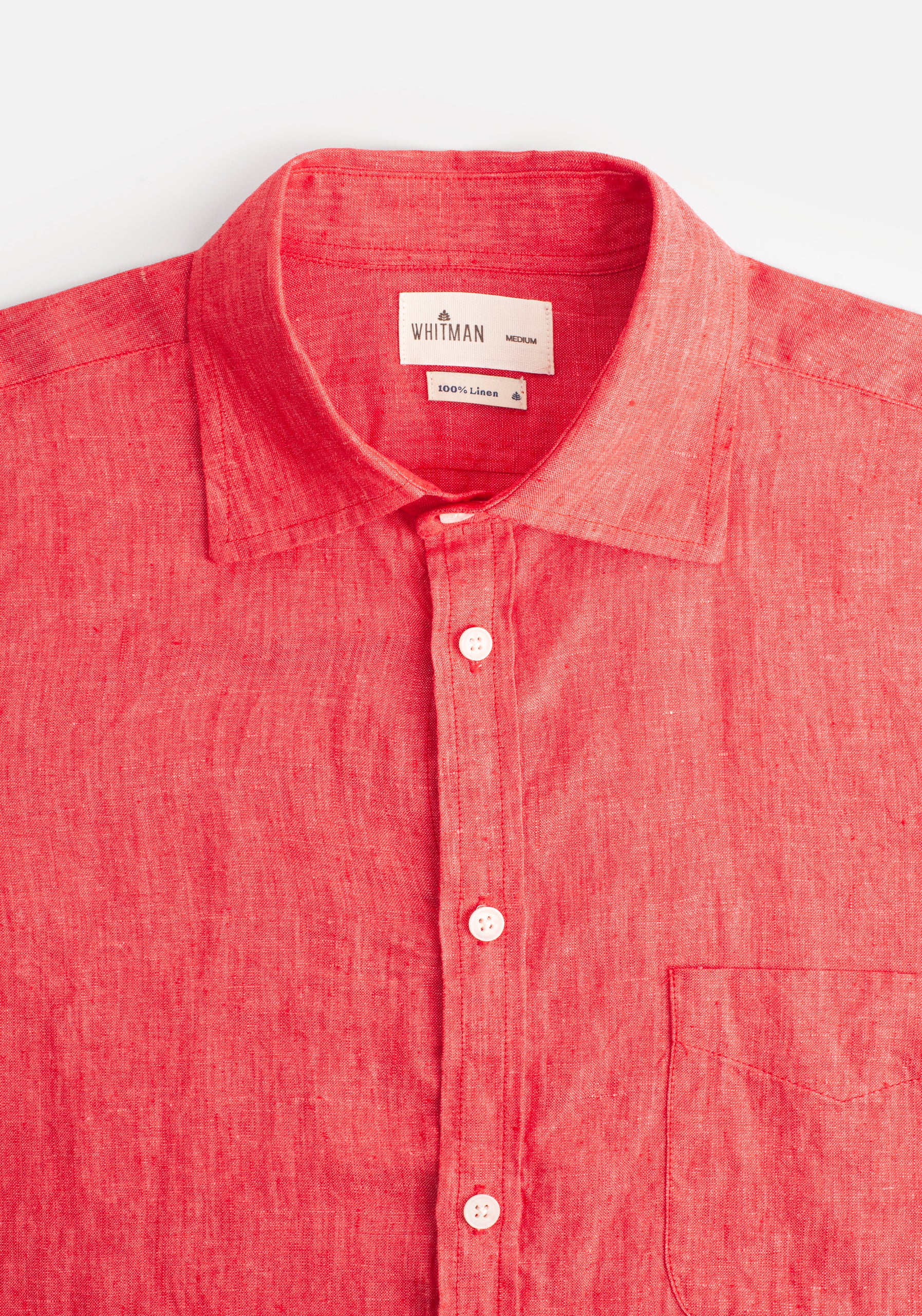 CI Lino Solid Color Coral Shirt