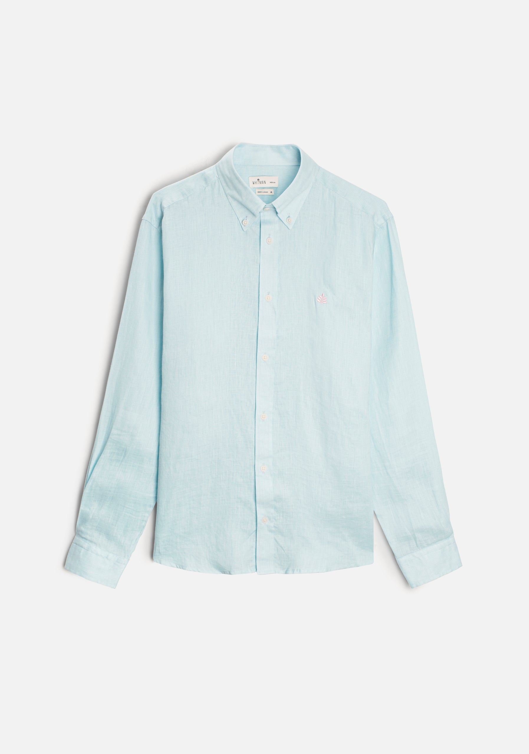 CBD Linen Shirt Solid Color L-Ros Light Blue