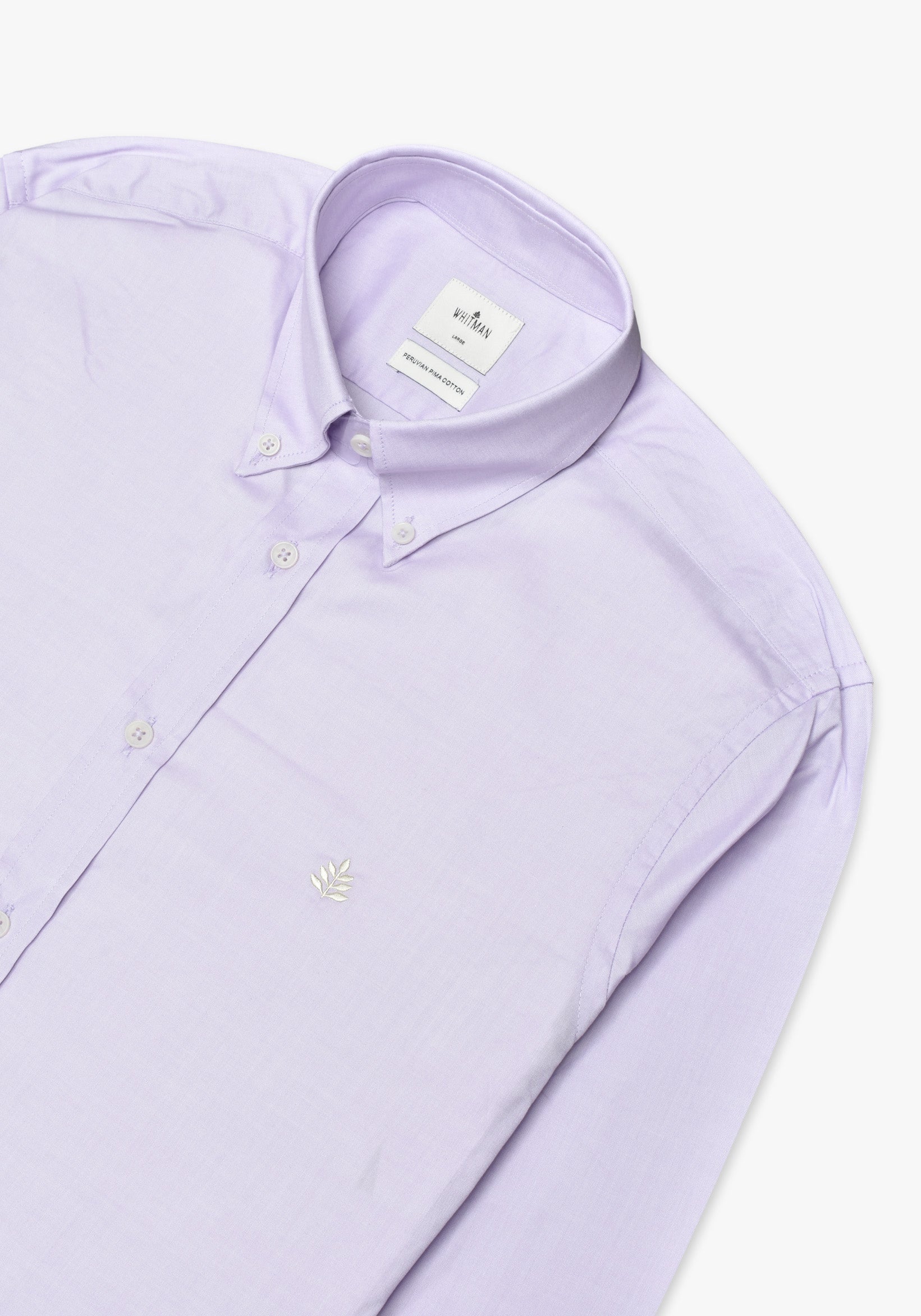 Lilac Button Down Collared Shirt L-Atn