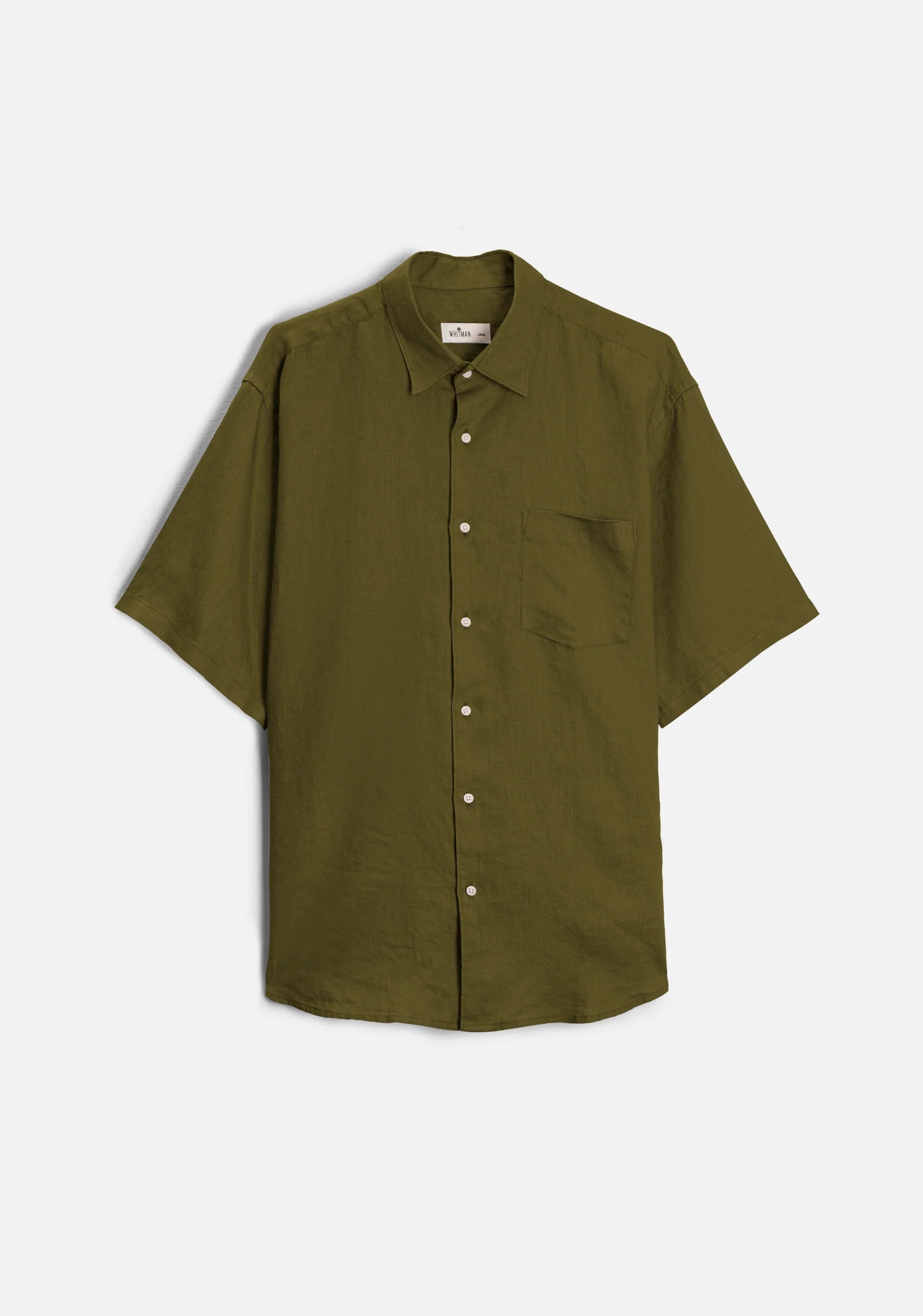 Linen Shirt Cf Harlem Olive Green