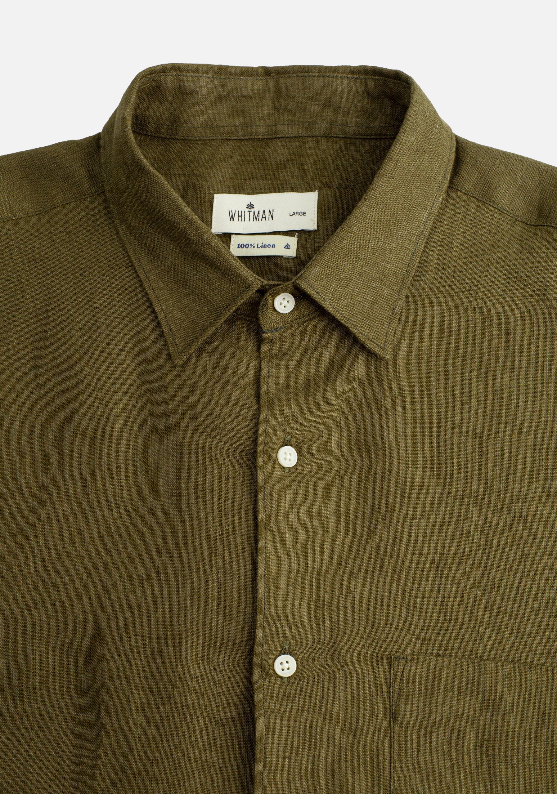 Linen Shirt Cf Harlem Olive Green