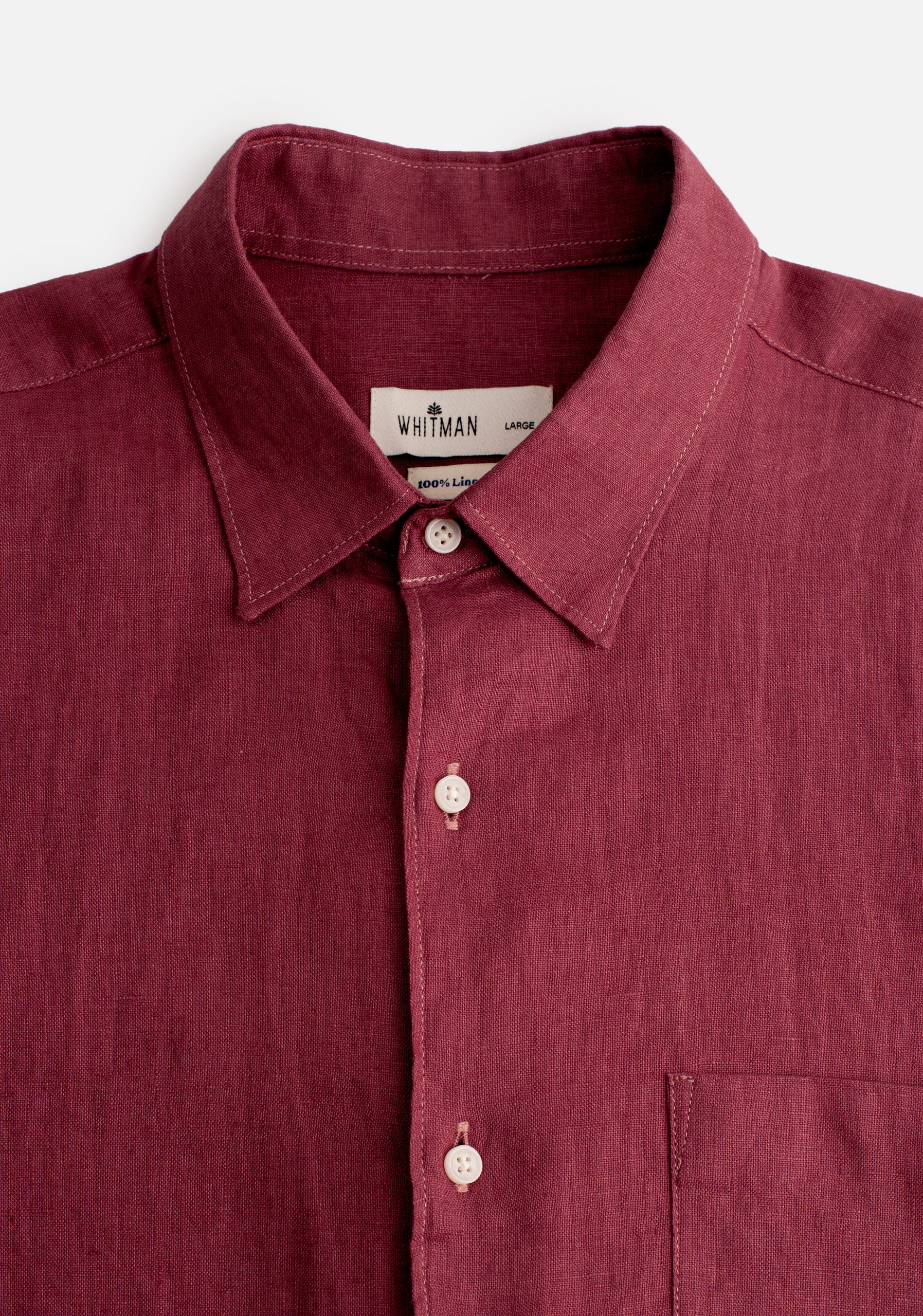 Linen Shirt Cf Harlem Red Wine