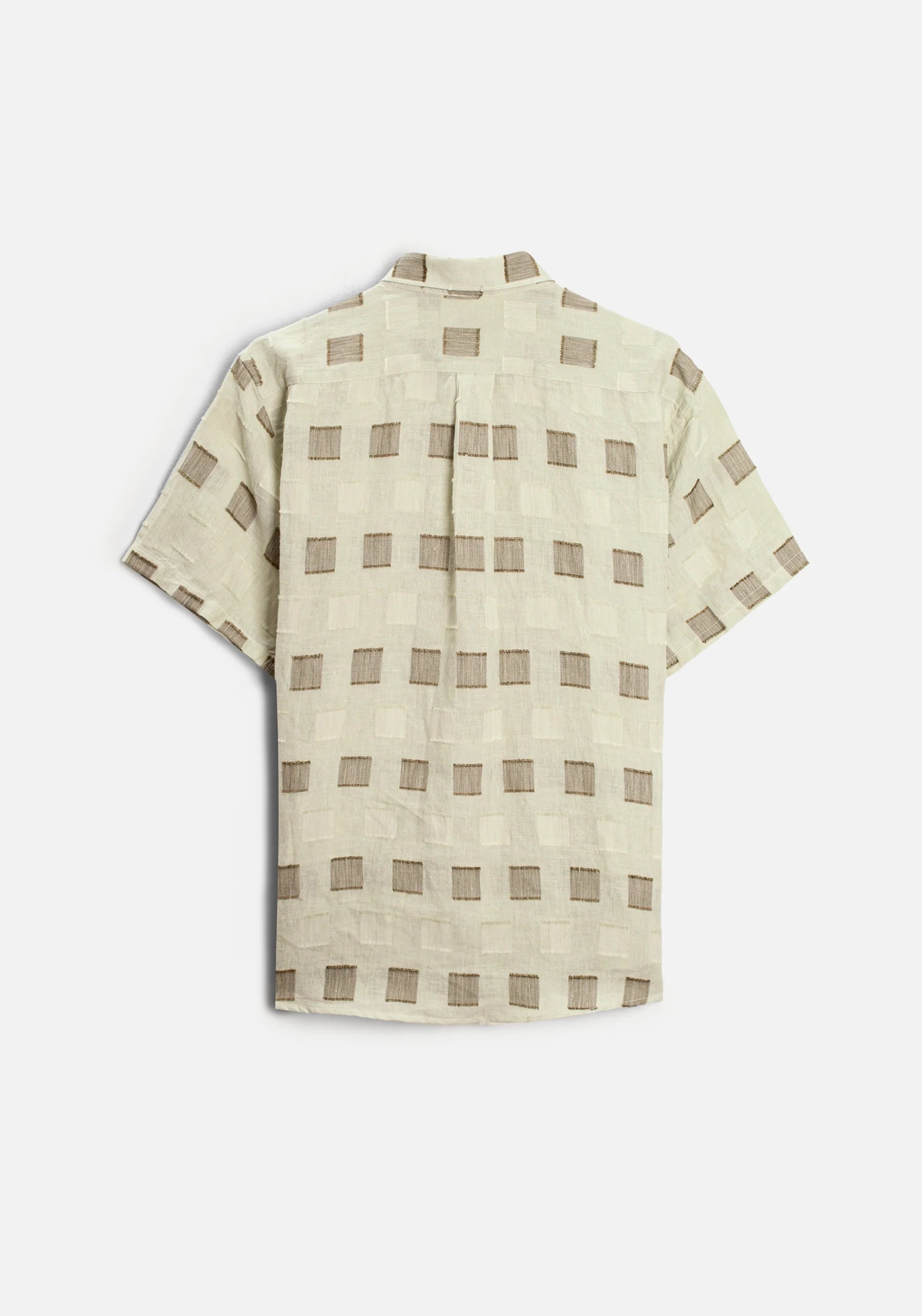Harlem Embroidered Linen Shirt Light Green