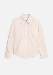 M Antonella Ivory and Beige Striped Shirt