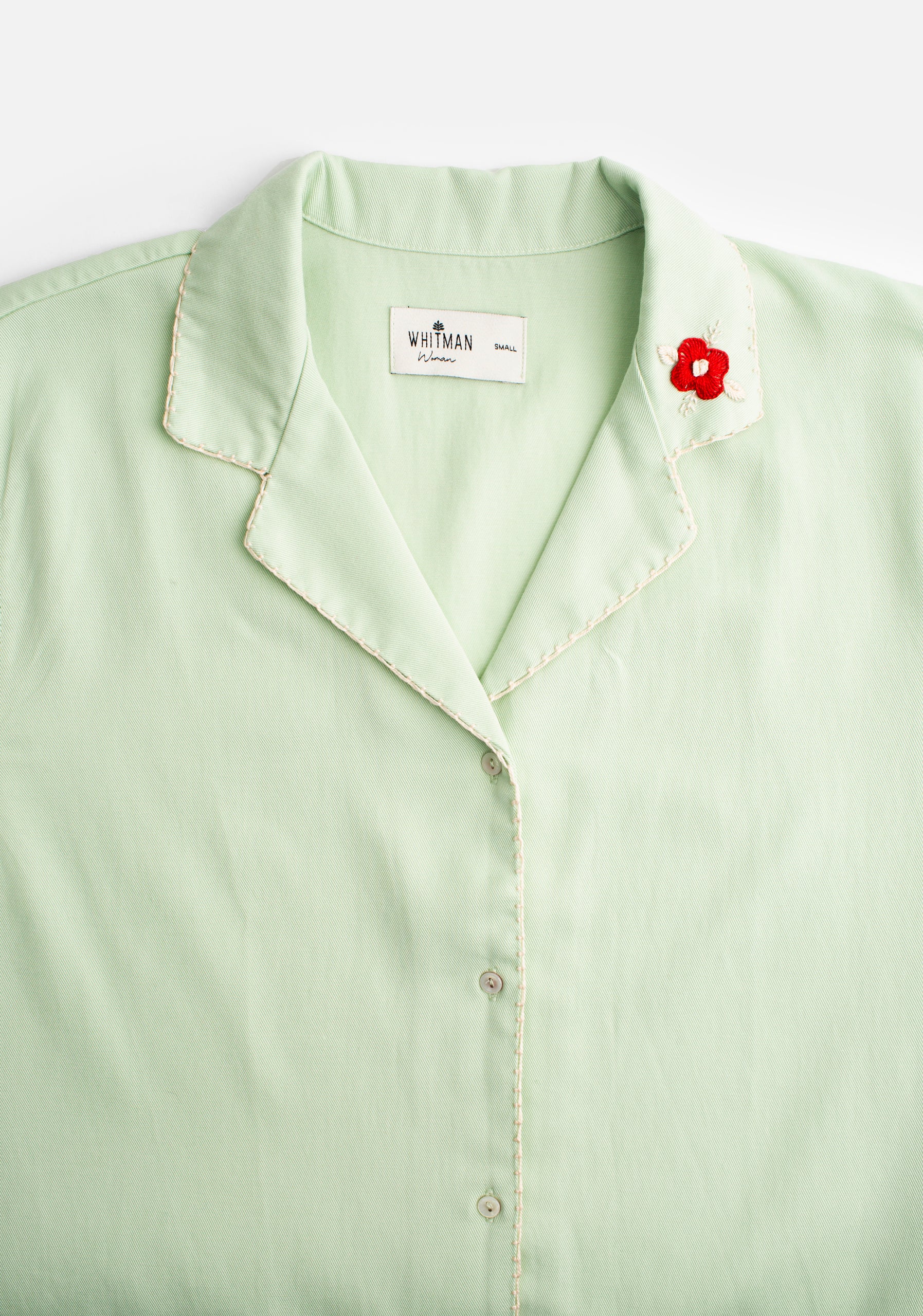 M Pavia Cuban Shirt APL. Light Green Trim