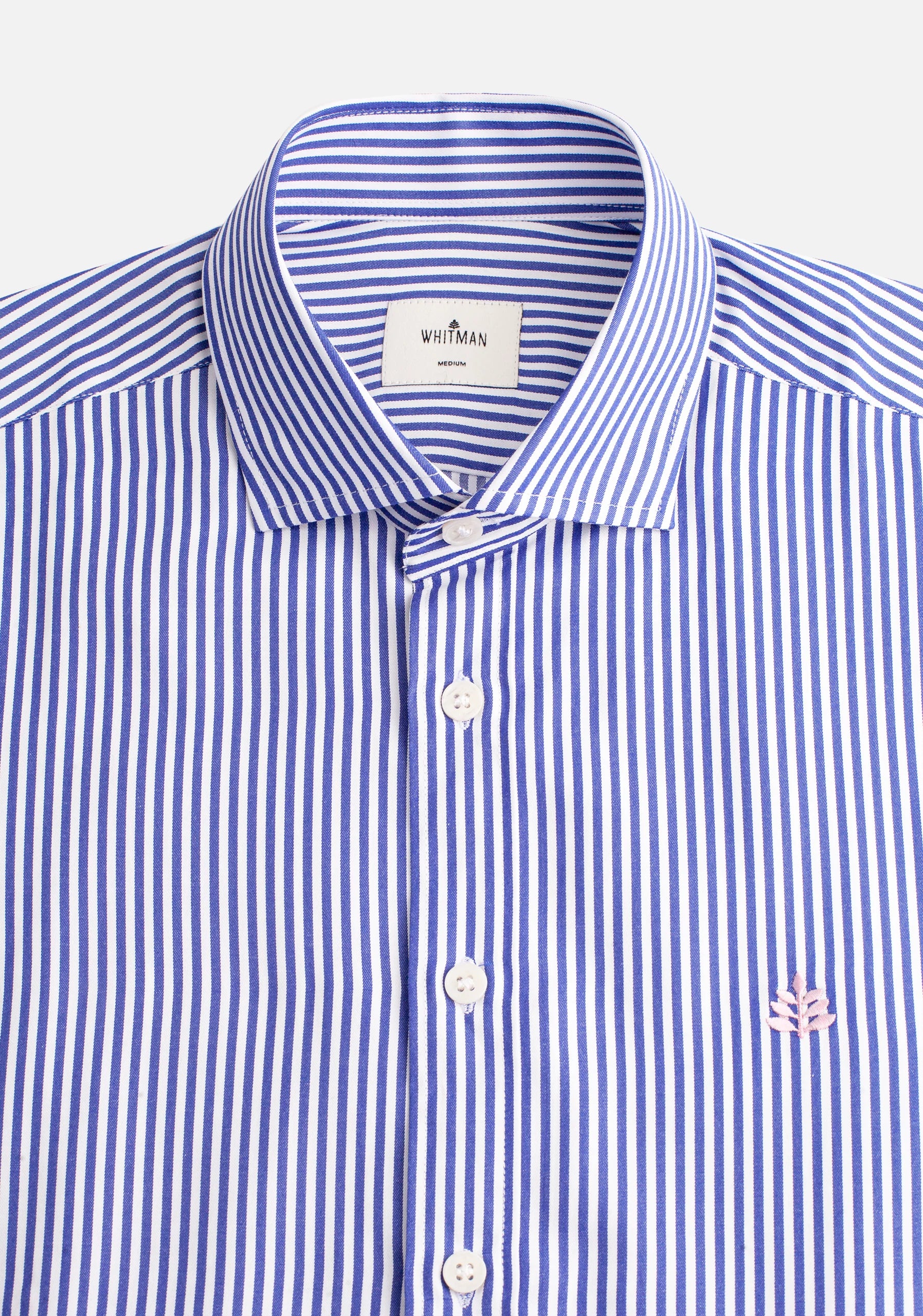 Shirt Stripes Med. Medium Blue - White CF L- Ros