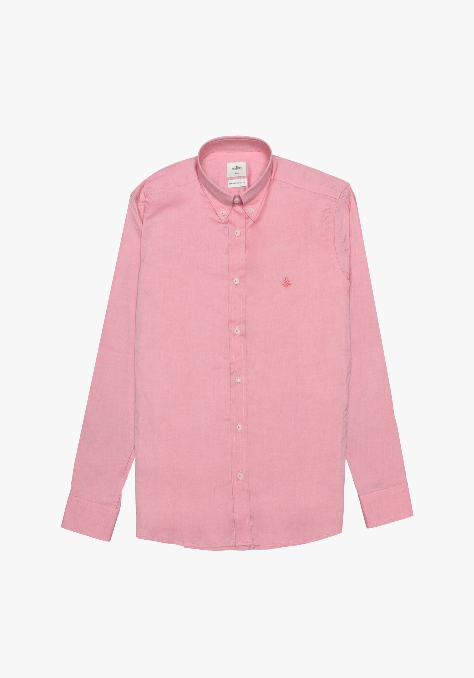 Salmon Button Down Collared Shirt L-Atn