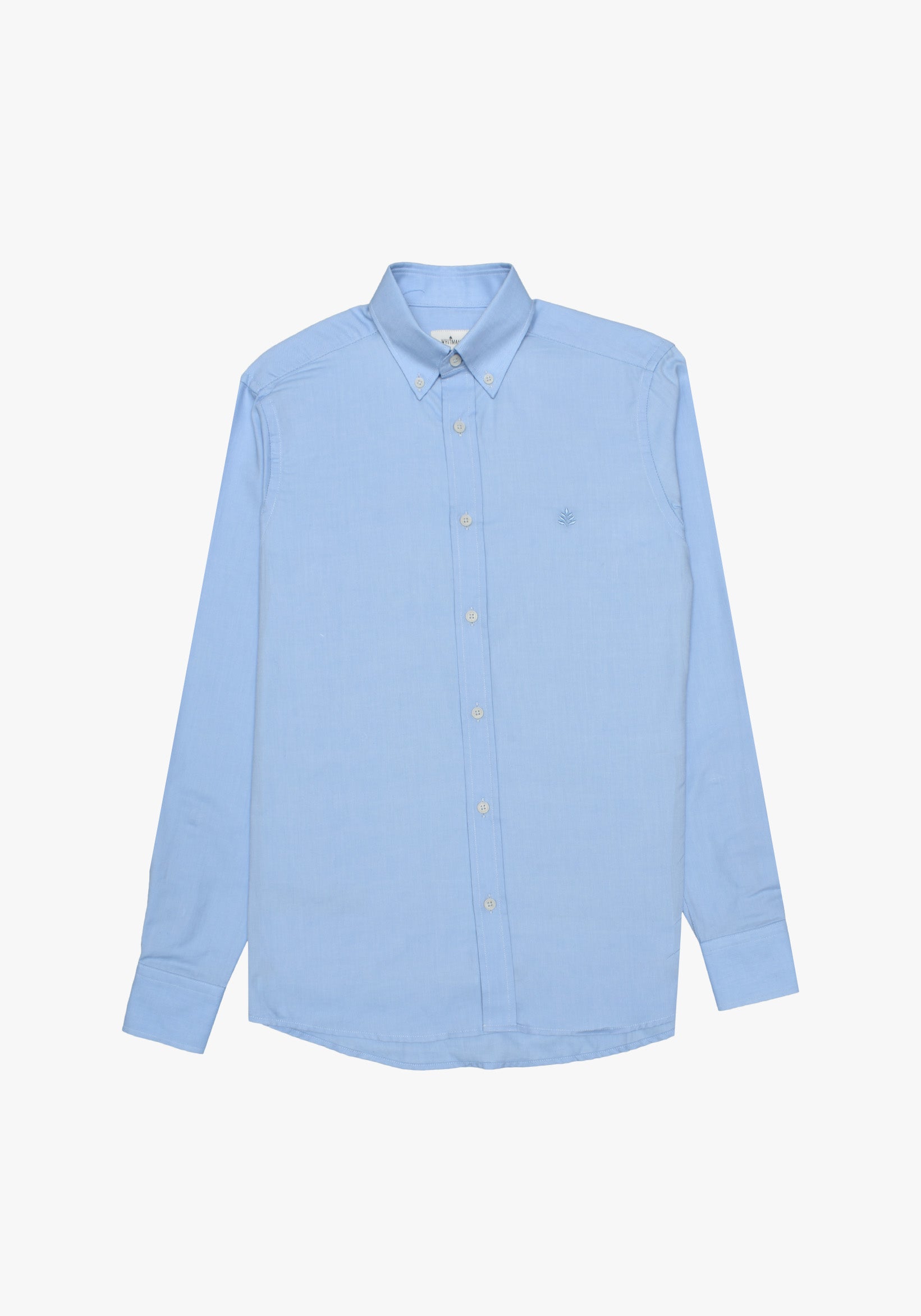 Whitman Blue Button Down Collared Shirts