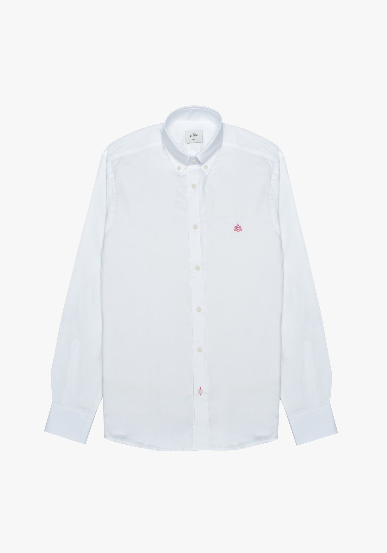 Whitman White Button Down Collared Shirts