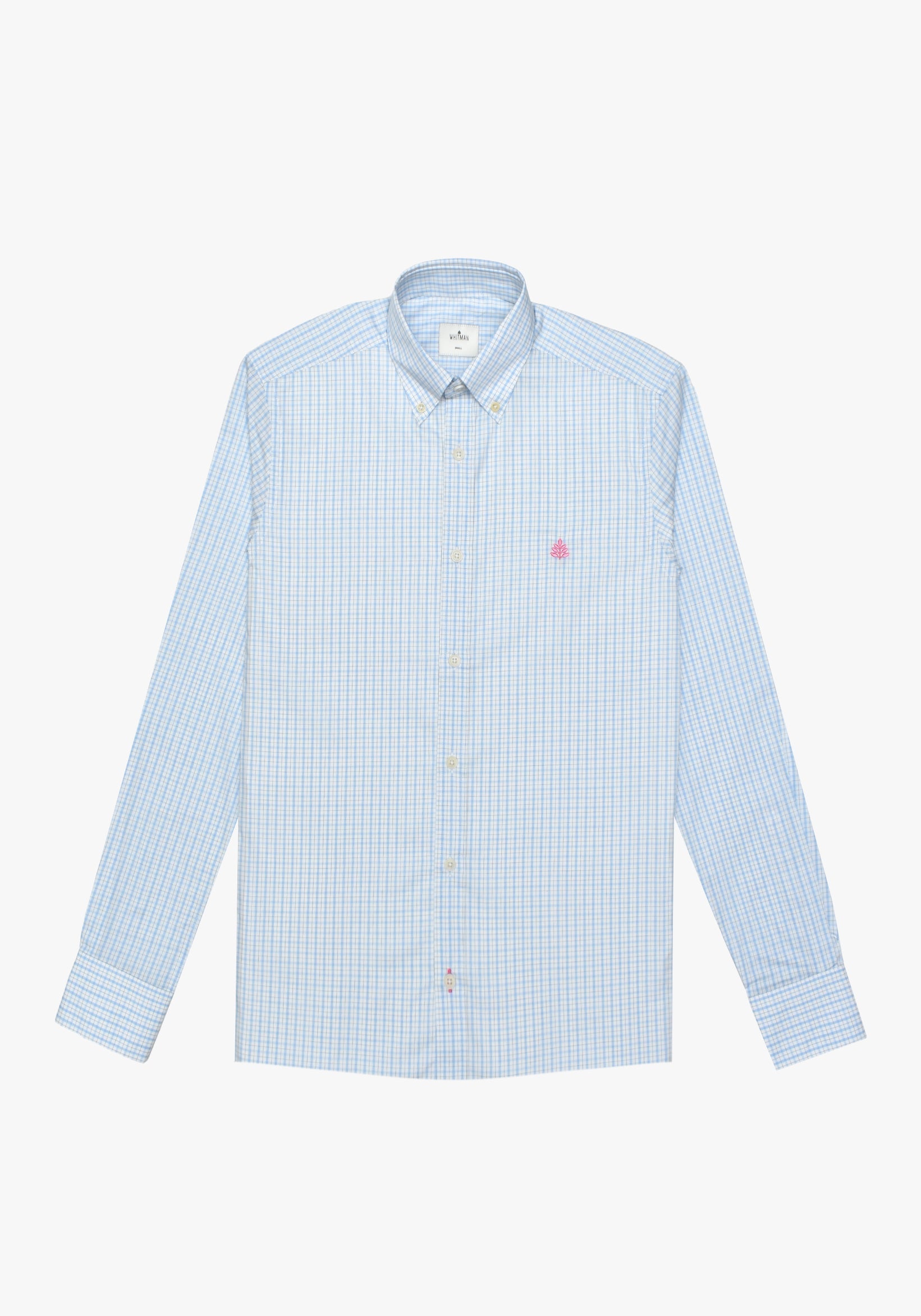 Camisa Whitman Cuadros Combinado Azul - Blanco