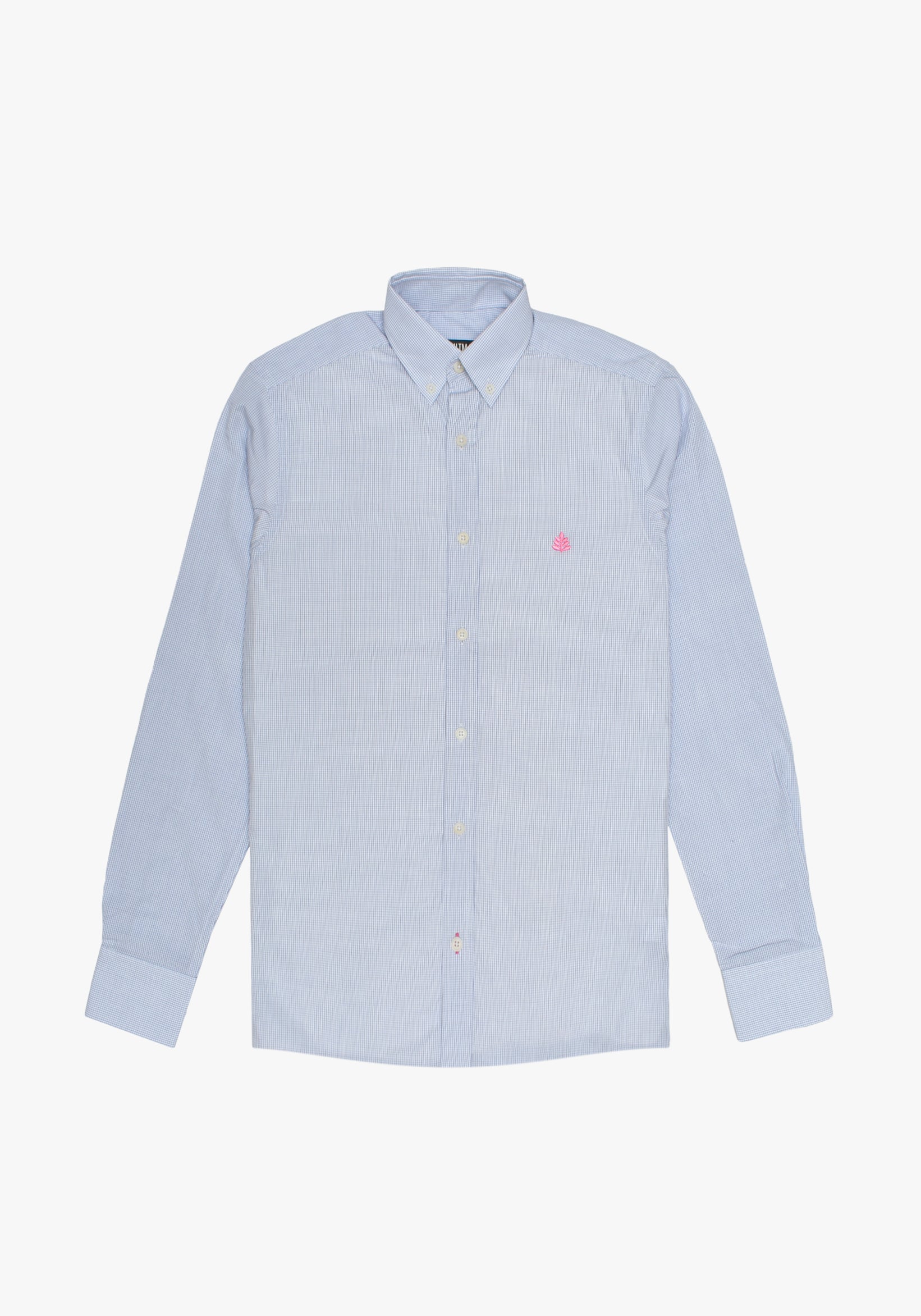 Whitman Small Plaids Shirt Blue - White