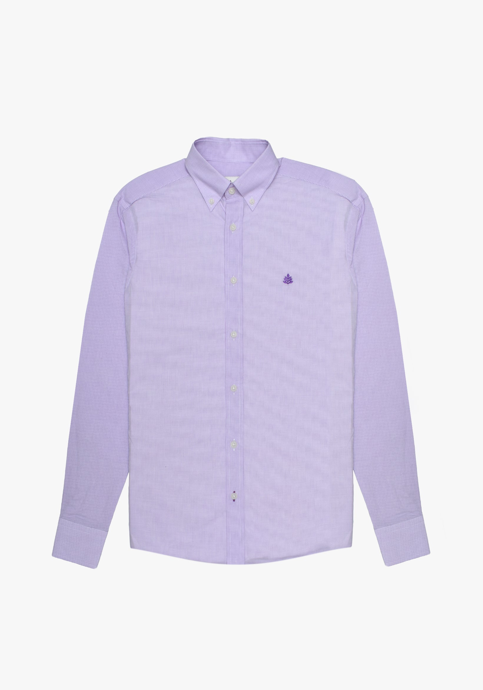 Whitman Small Plaid Shirt Lilac - White