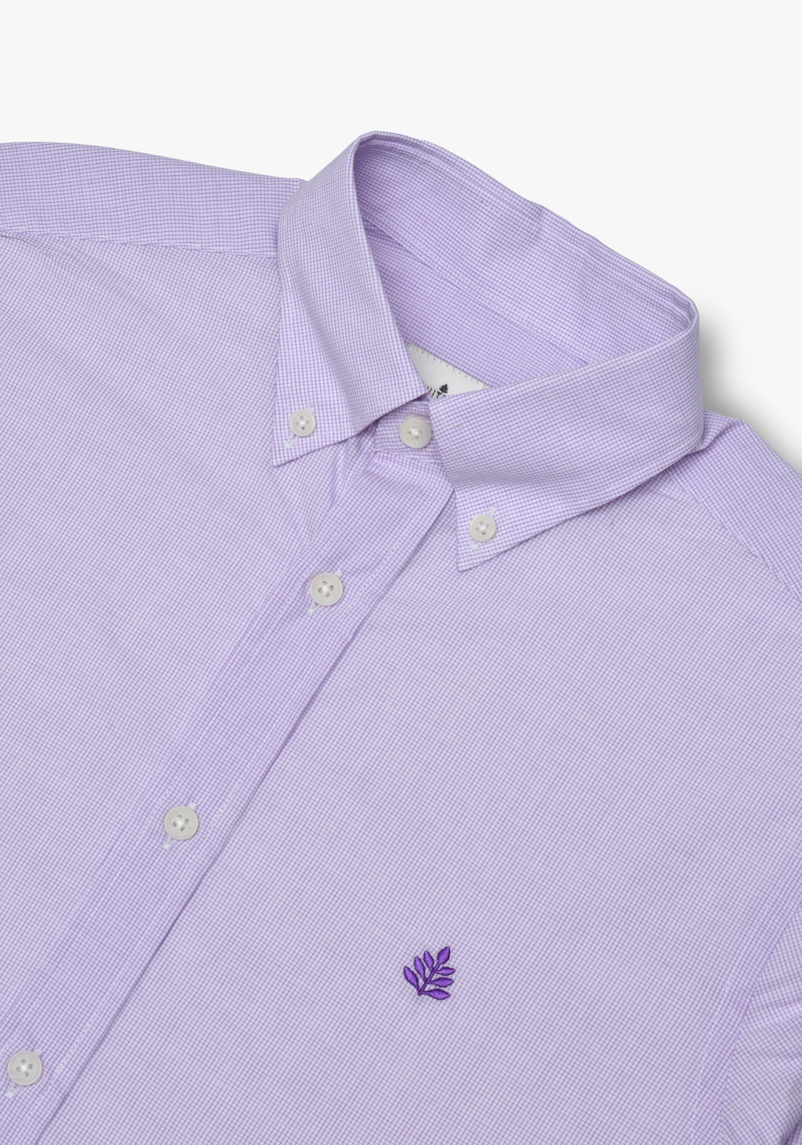 Whitman Small Plaid Shirt Lilac - White