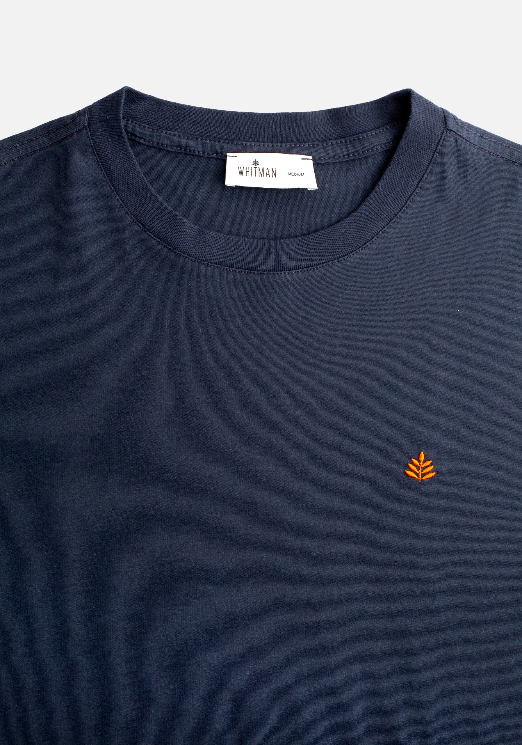 Dark Blue T-Shirt L-Orange