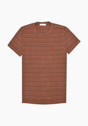 Billie Lines Terracotta Green-Black T-Shirt