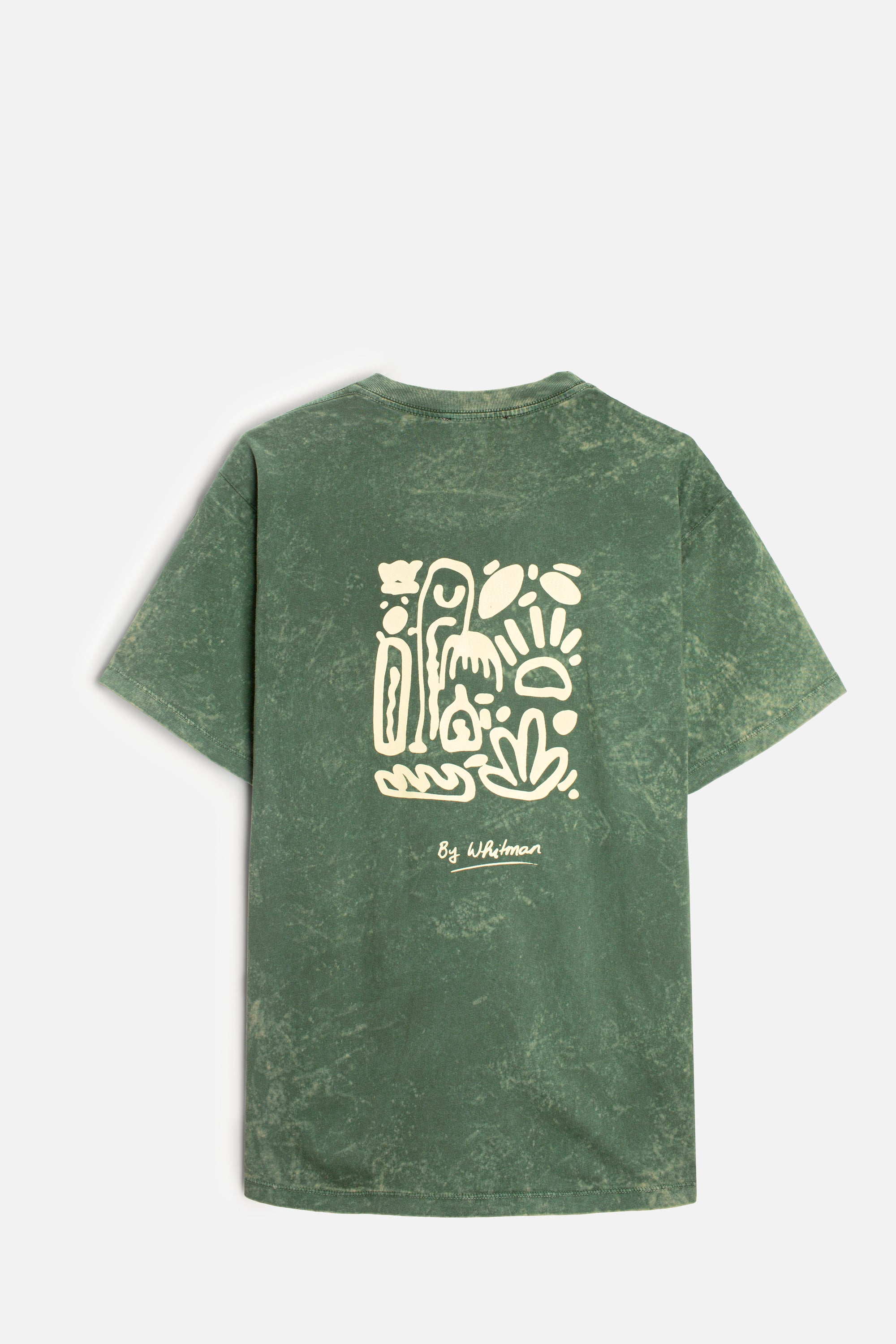 H Clark Garment Dyed Green T-Shirt