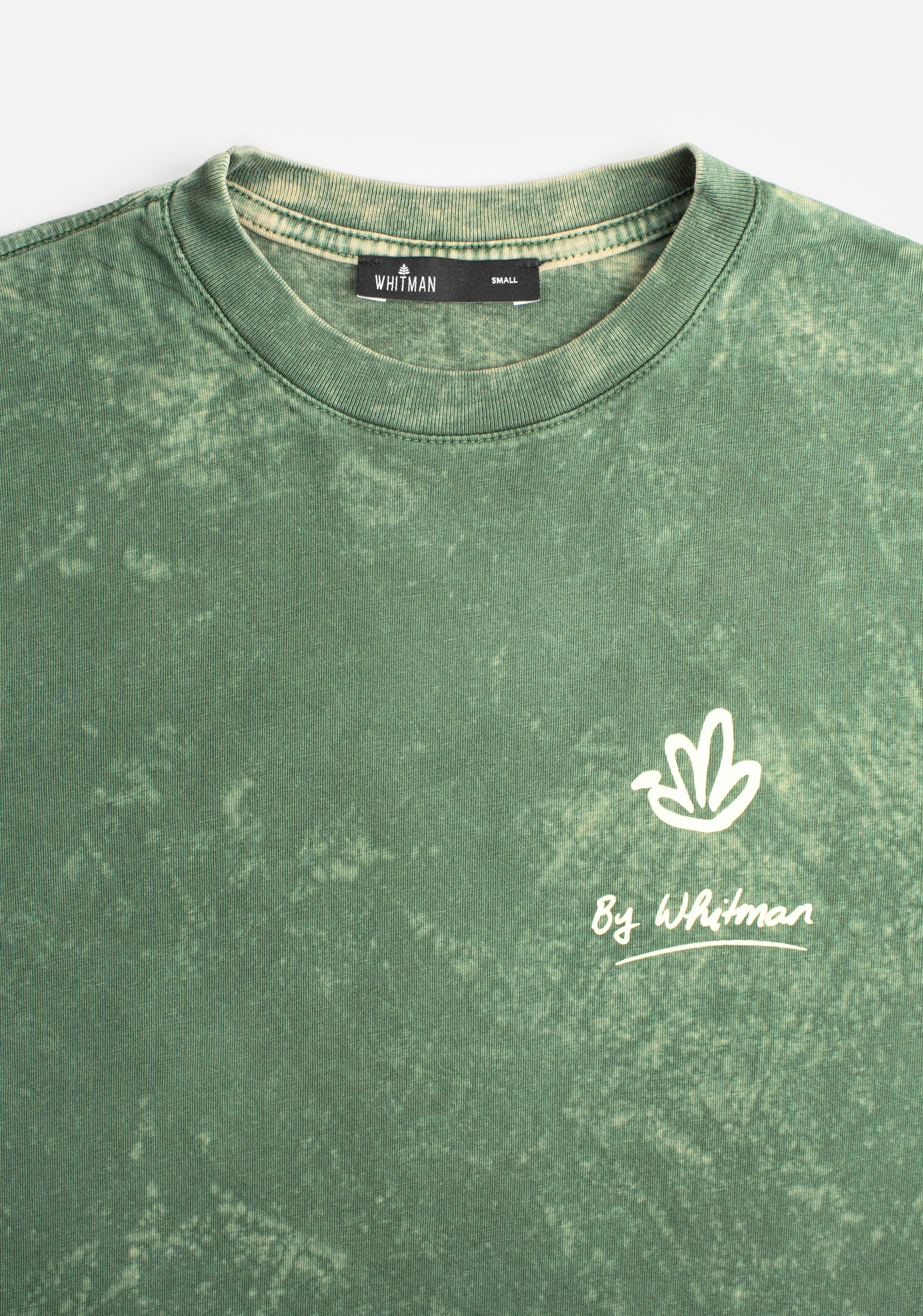 H Clark Garment Dyed Green T-Shirt