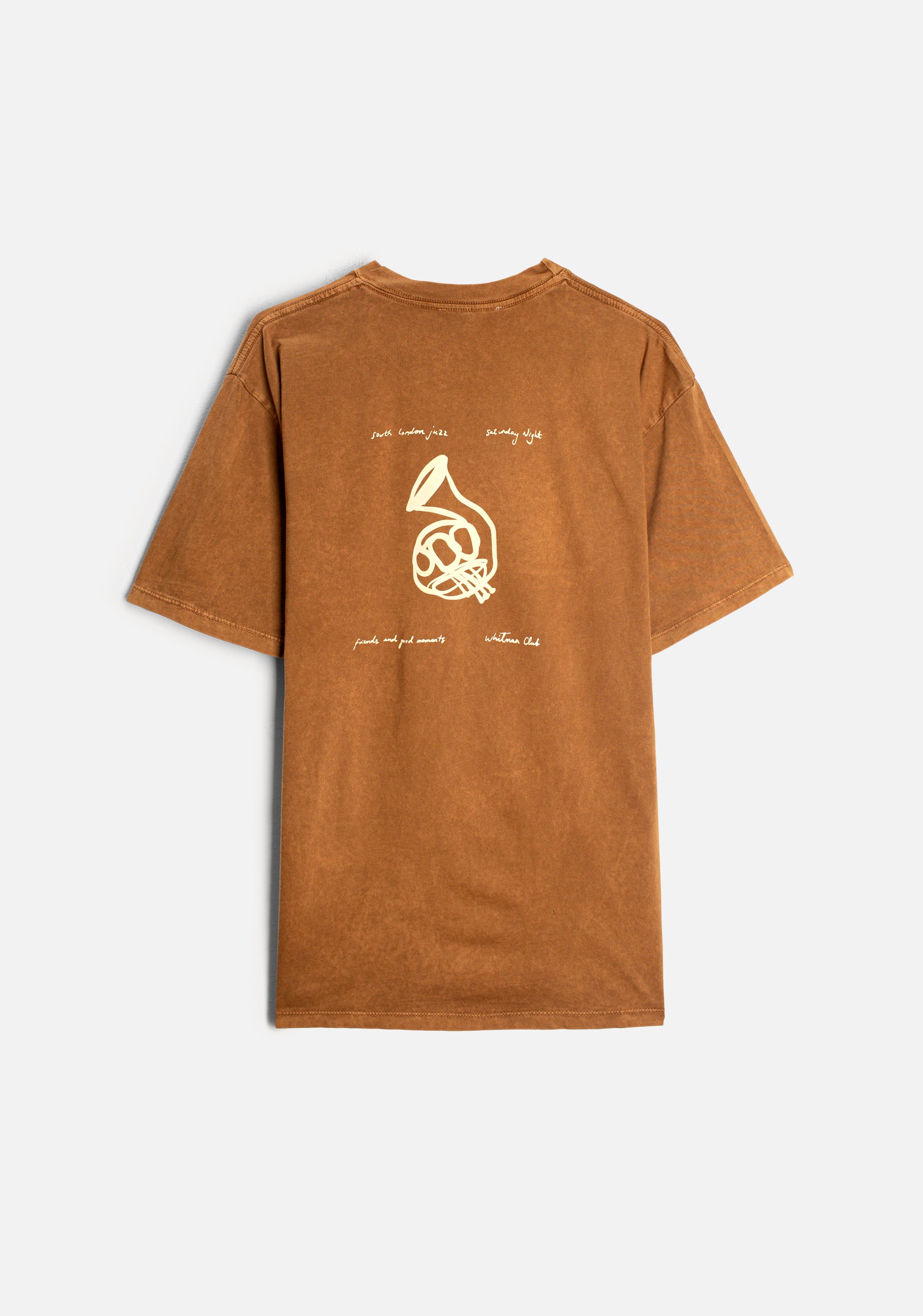Gekko Garment Dyed Ochre T-shirt