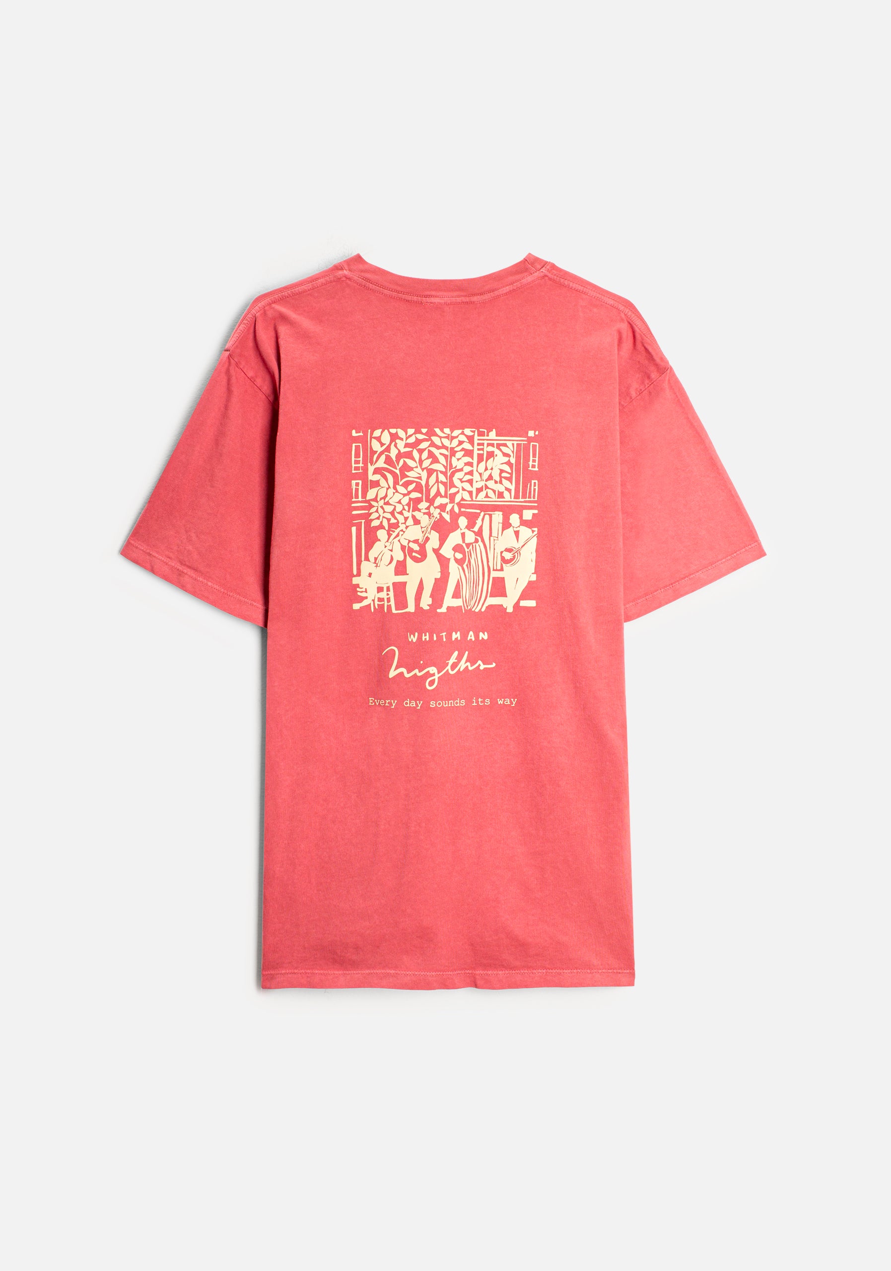 Perk Garment Dyed Coral T-Shirt