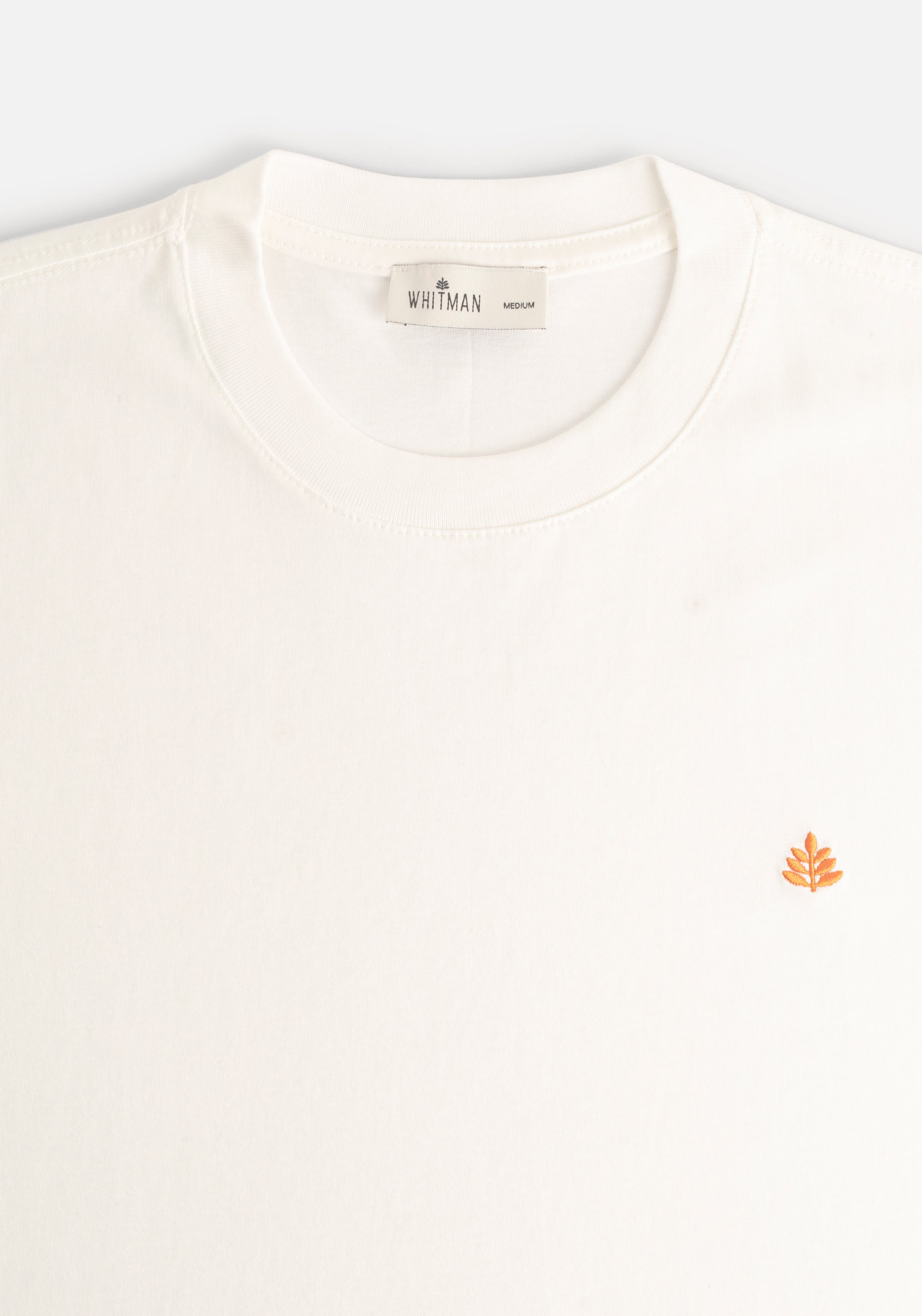 H Single Color T-Shirt L-Navy Ivory