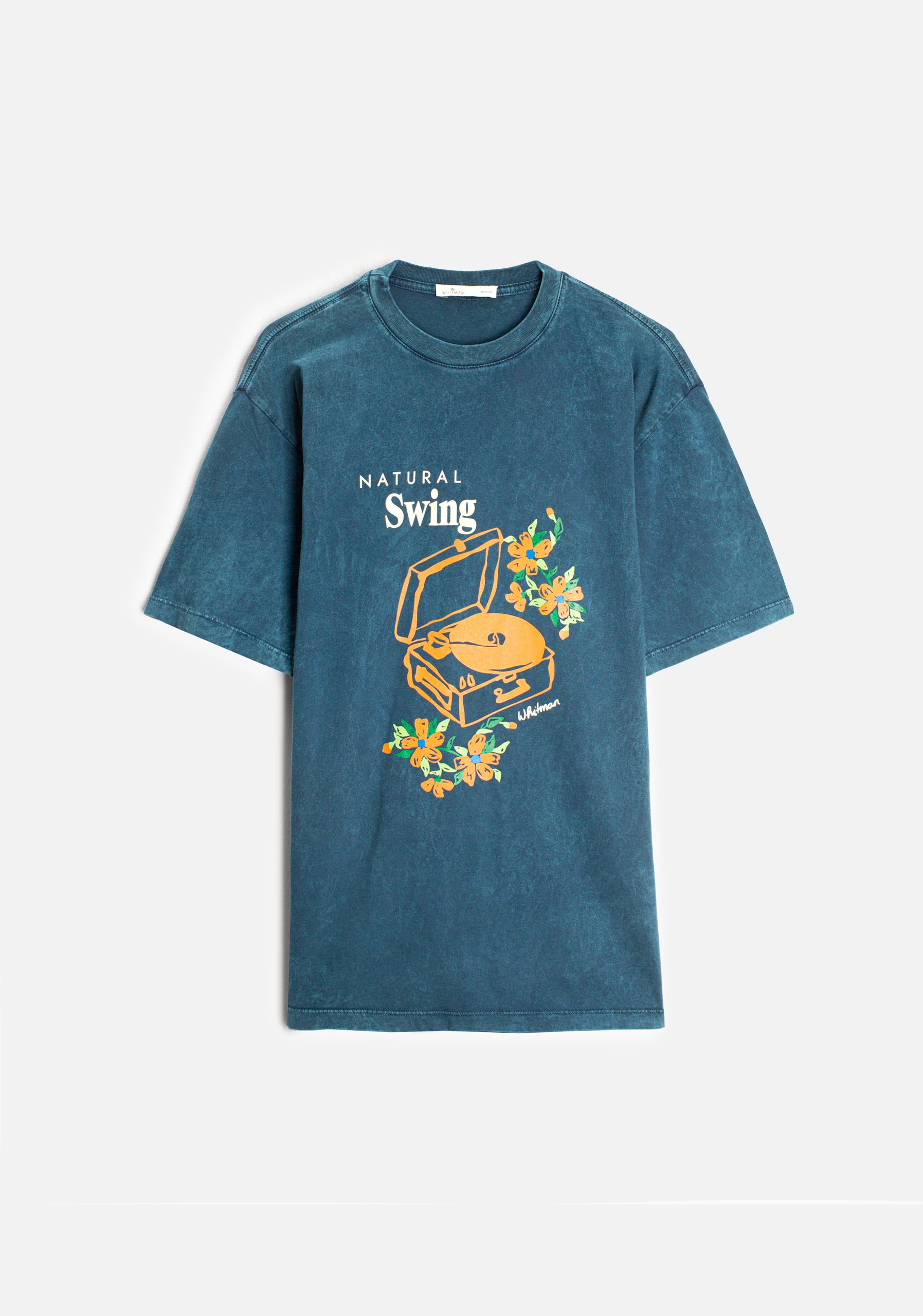 Vader Garment Dyed Blue T-Shirt